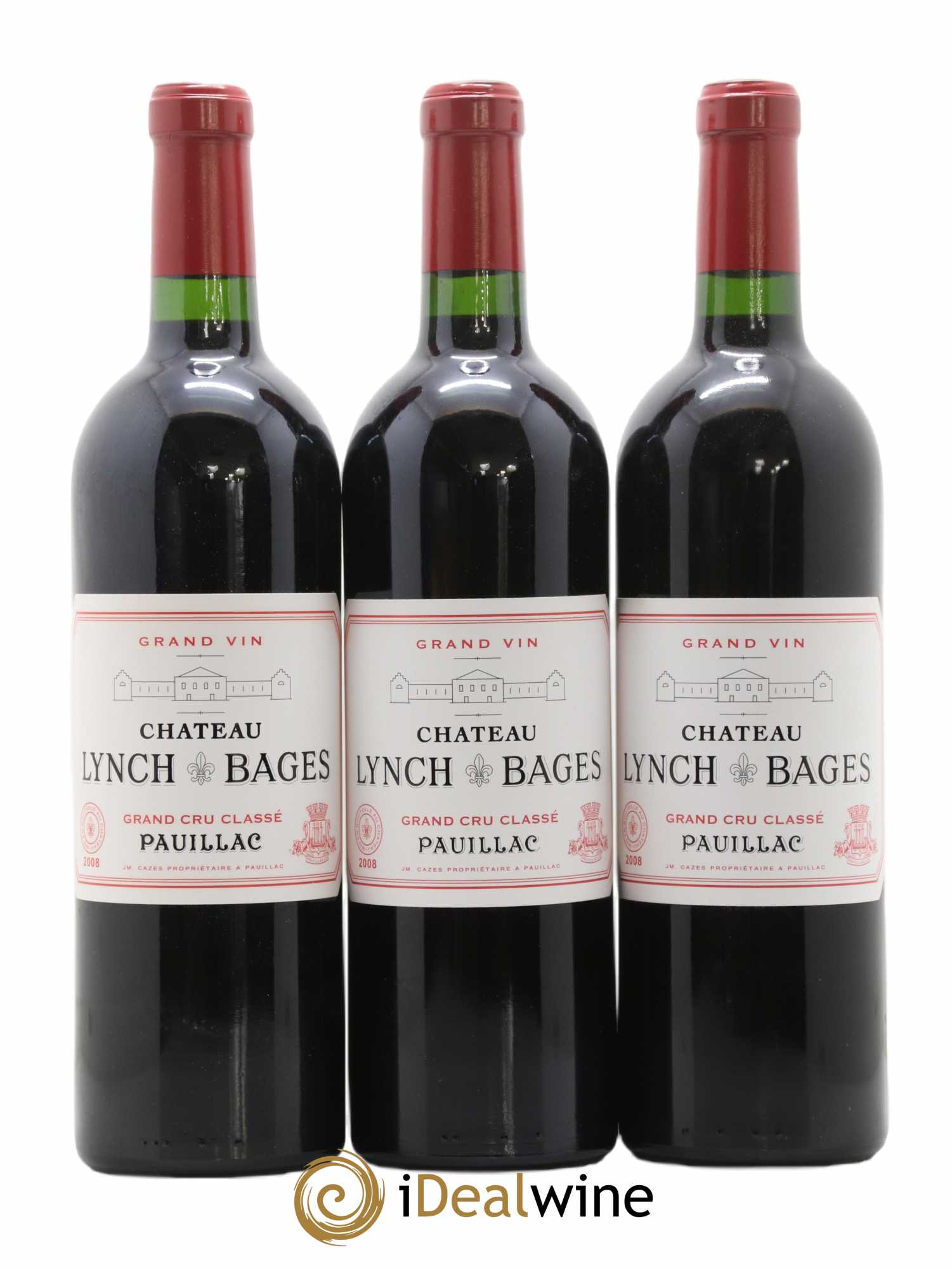 Château Lynch Bages 5ème Grand Cru Classé 2008 - Lot of 12 bottles - 1