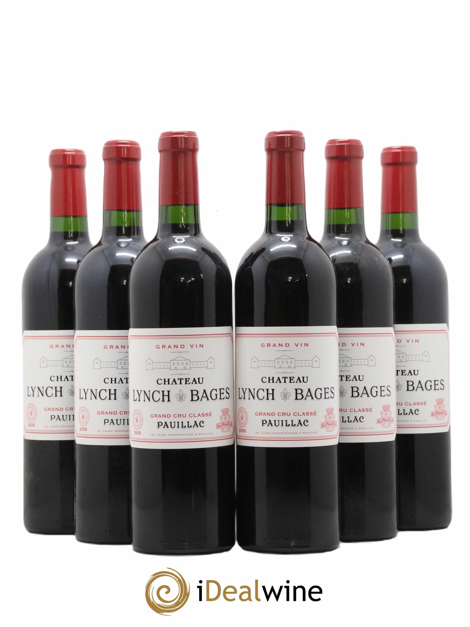 Château Lynch Bages 5ème Grand Cru Classé 2008 - Lot de 6 bouteilles - 0
