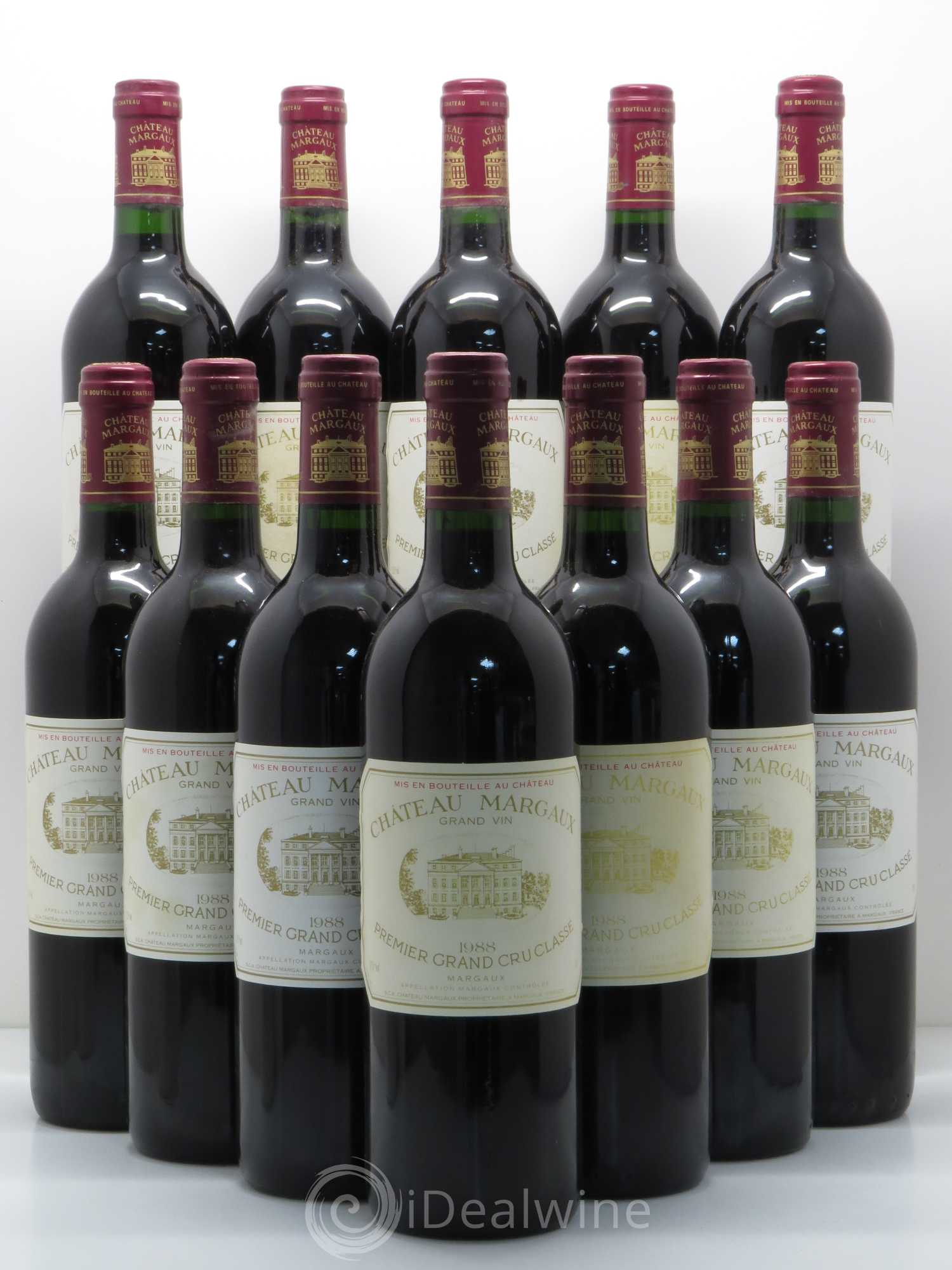 Château Margaux 1er Grand Cru Classé 1988 - Lot de 12 bouteilles - 0