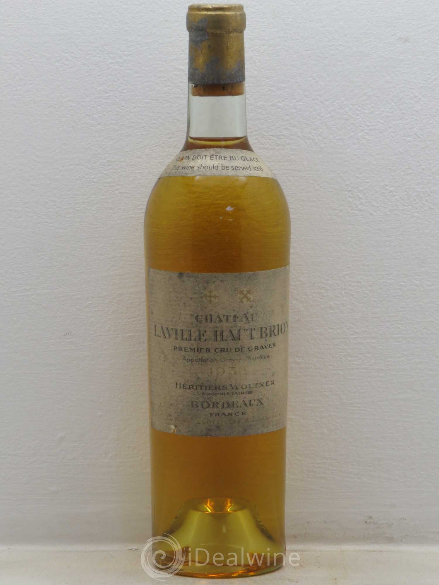 Château Laville Haut-Brion Cru Classé de Graves 1953 - Lot de 1 bouteille - 0