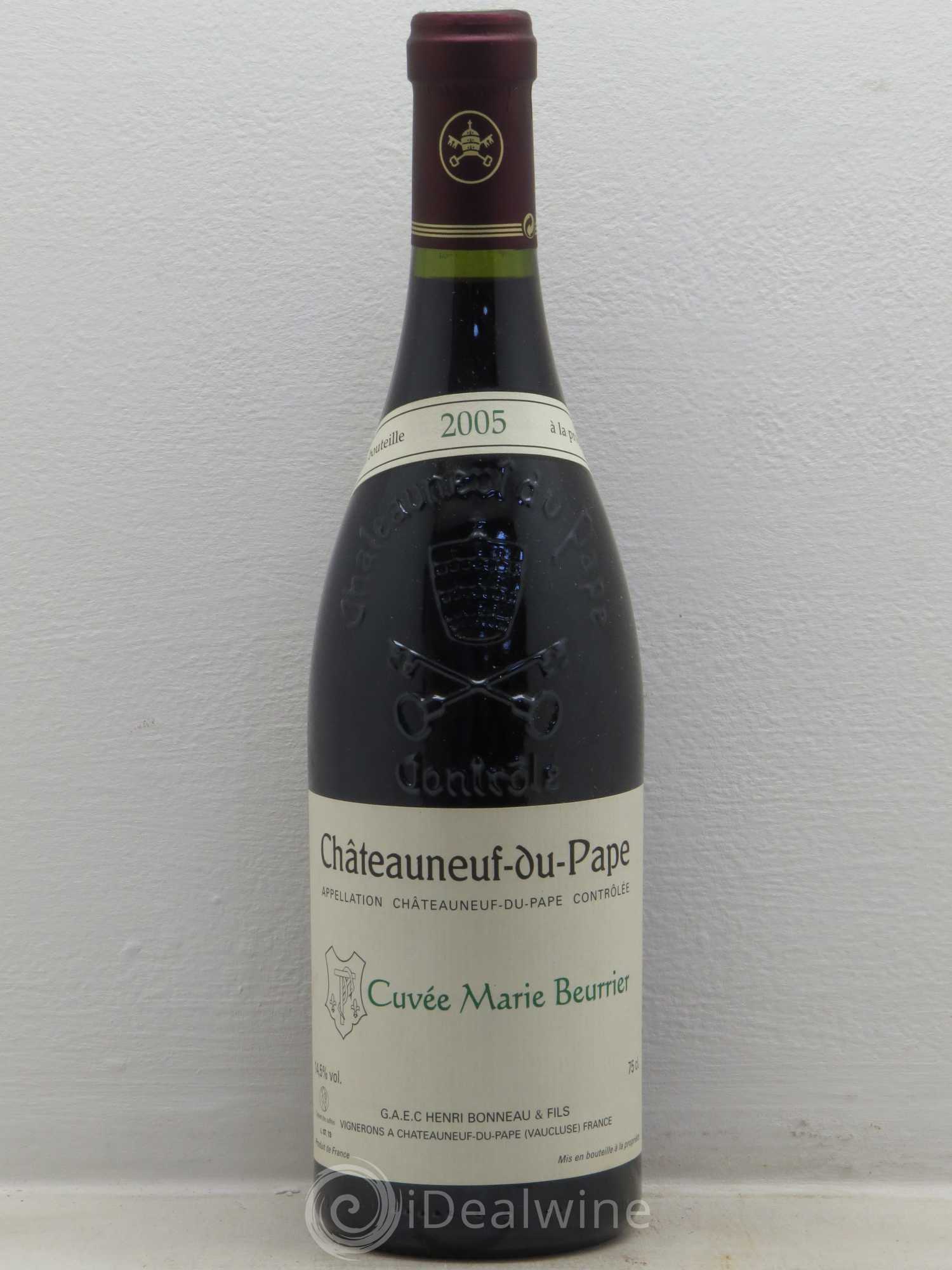 Châteauneuf-du-Pape Marie Beurrier Henri Bonneau & Fils 2005 - Lot de 1 bouteille - 0