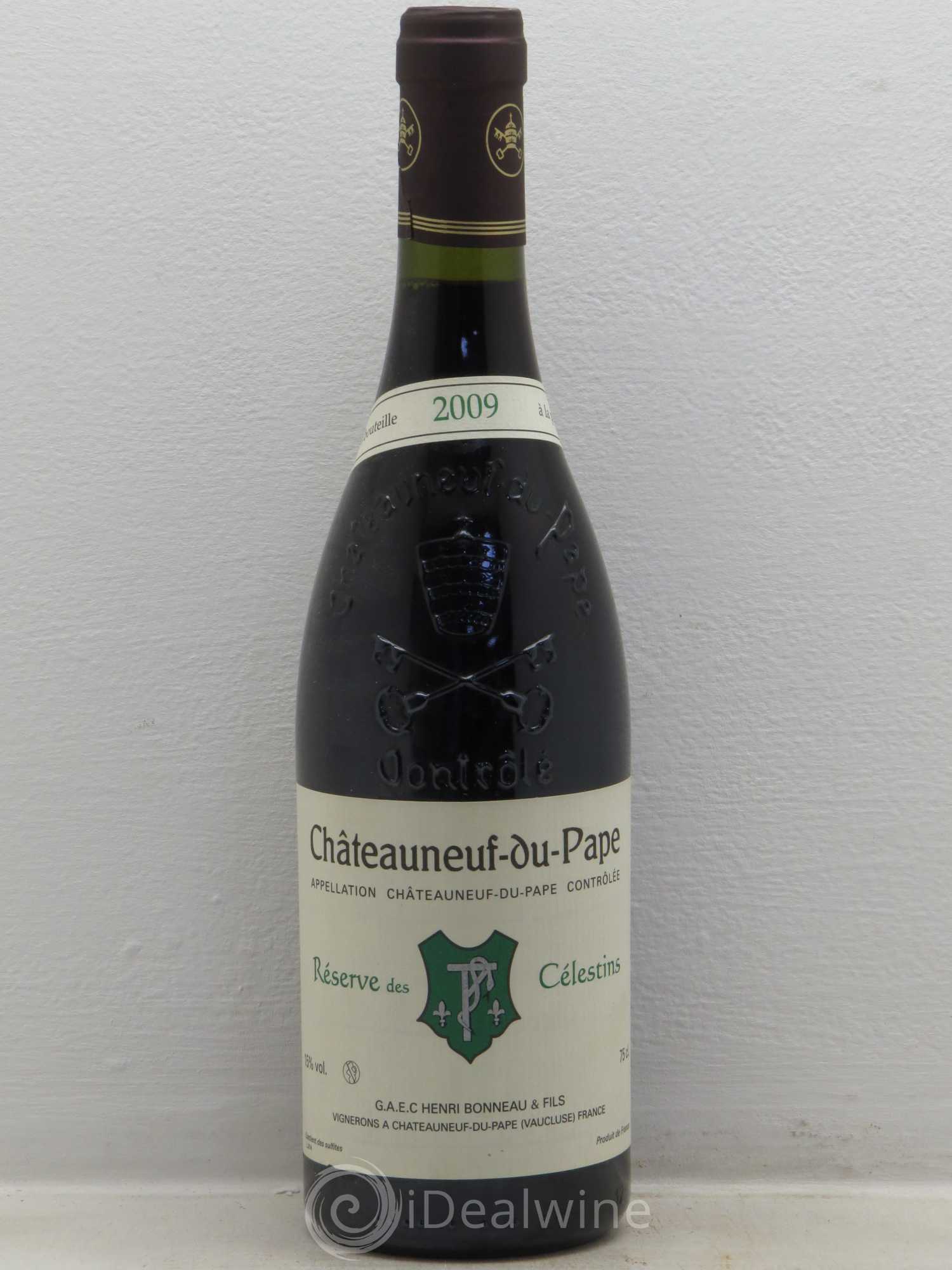 Châteauneuf-du-Pape Réserve des Célestins Henri Bonneau & Fils 2009 - Lot de 1 bouteille - 0