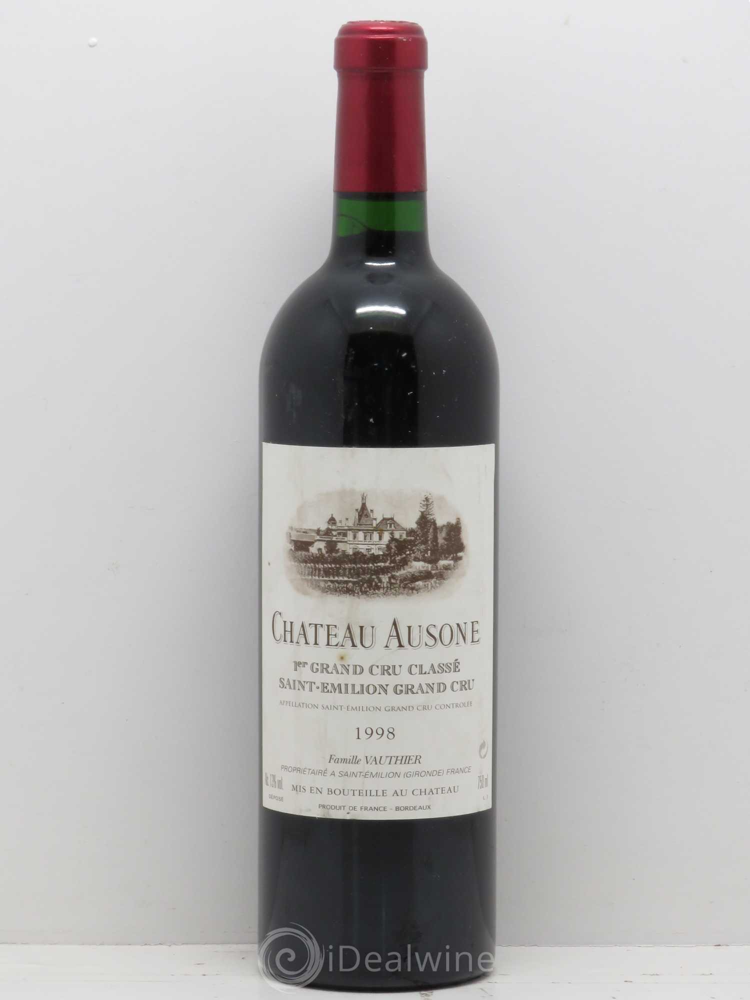 Château Ausone 1er Grand Cru Classé A 1998 - Lot de 1 bouteille - 0