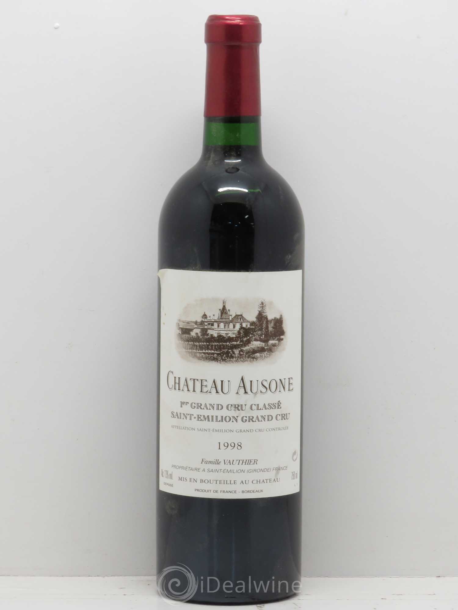 Château Ausone 1er Grand Cru Classé A 1998 - Lot de 1 bouteille - 0