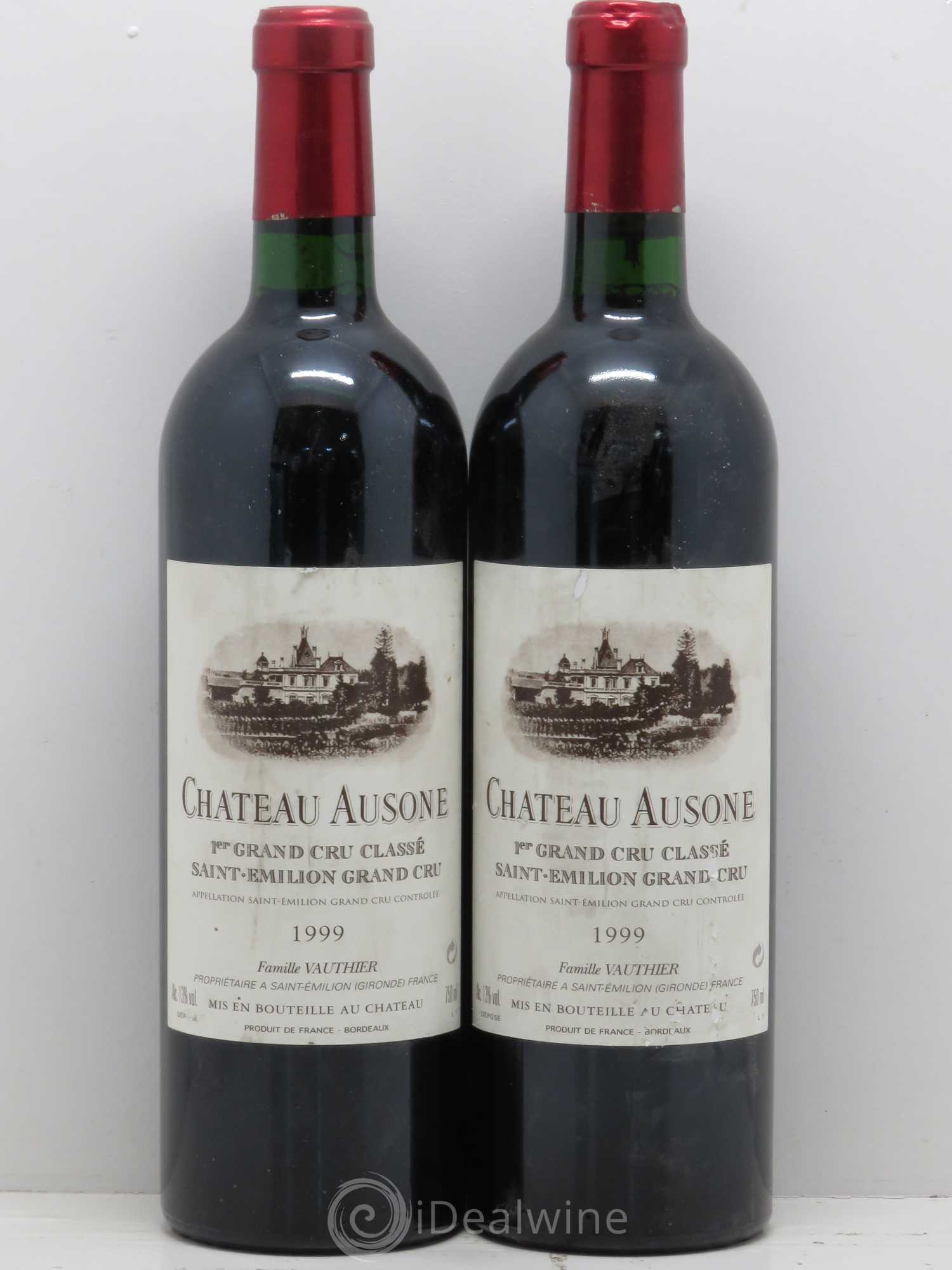 Château Ausone 1er Grand Cru Classé A 1999 - Lot de 2 bouteilles - 0