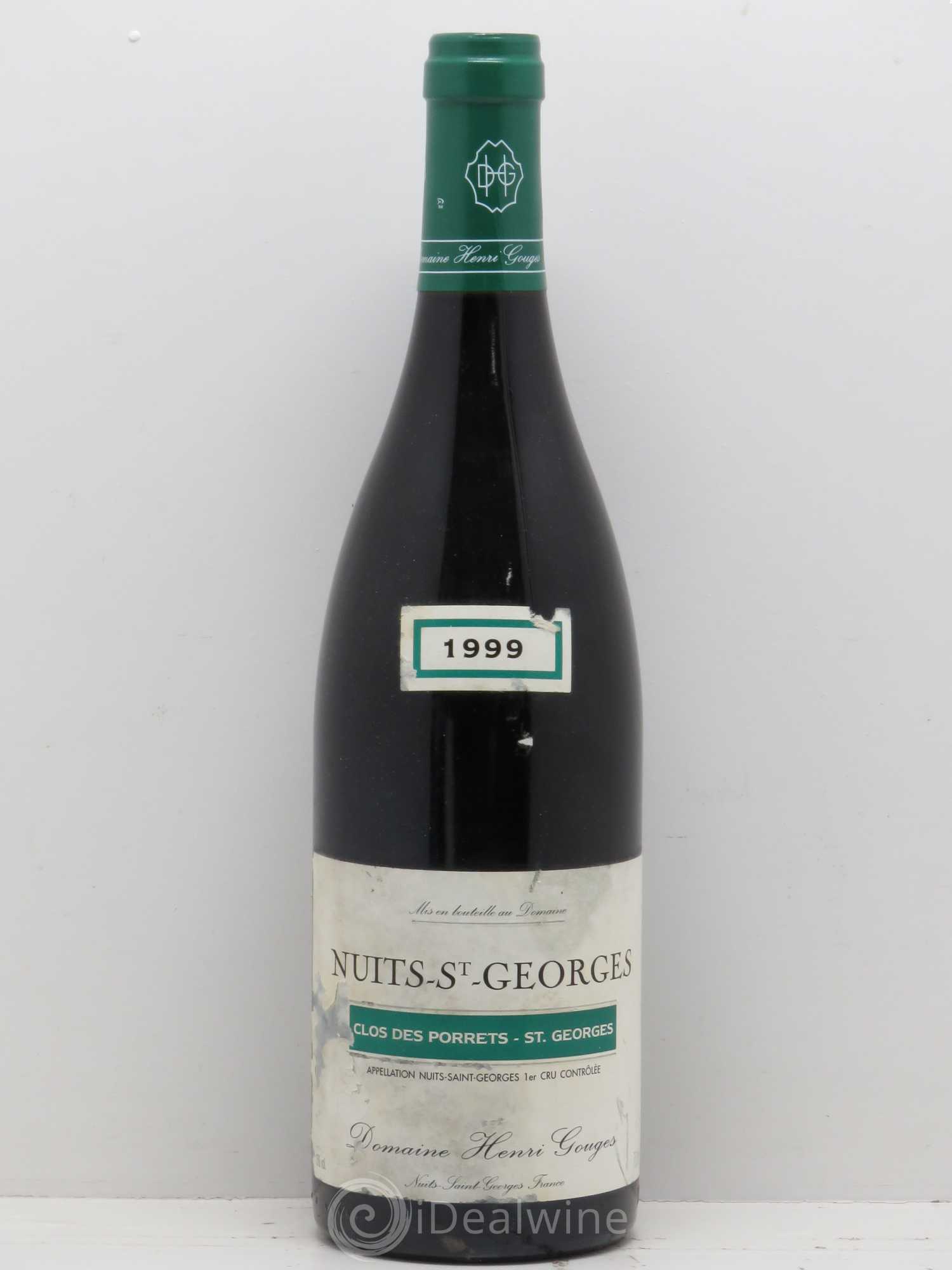 Nuits-Saint-Georges 1er Cru Clos des Porrets St Georges Henri Gouges 1999 - Posten von 1 Flasche - 0