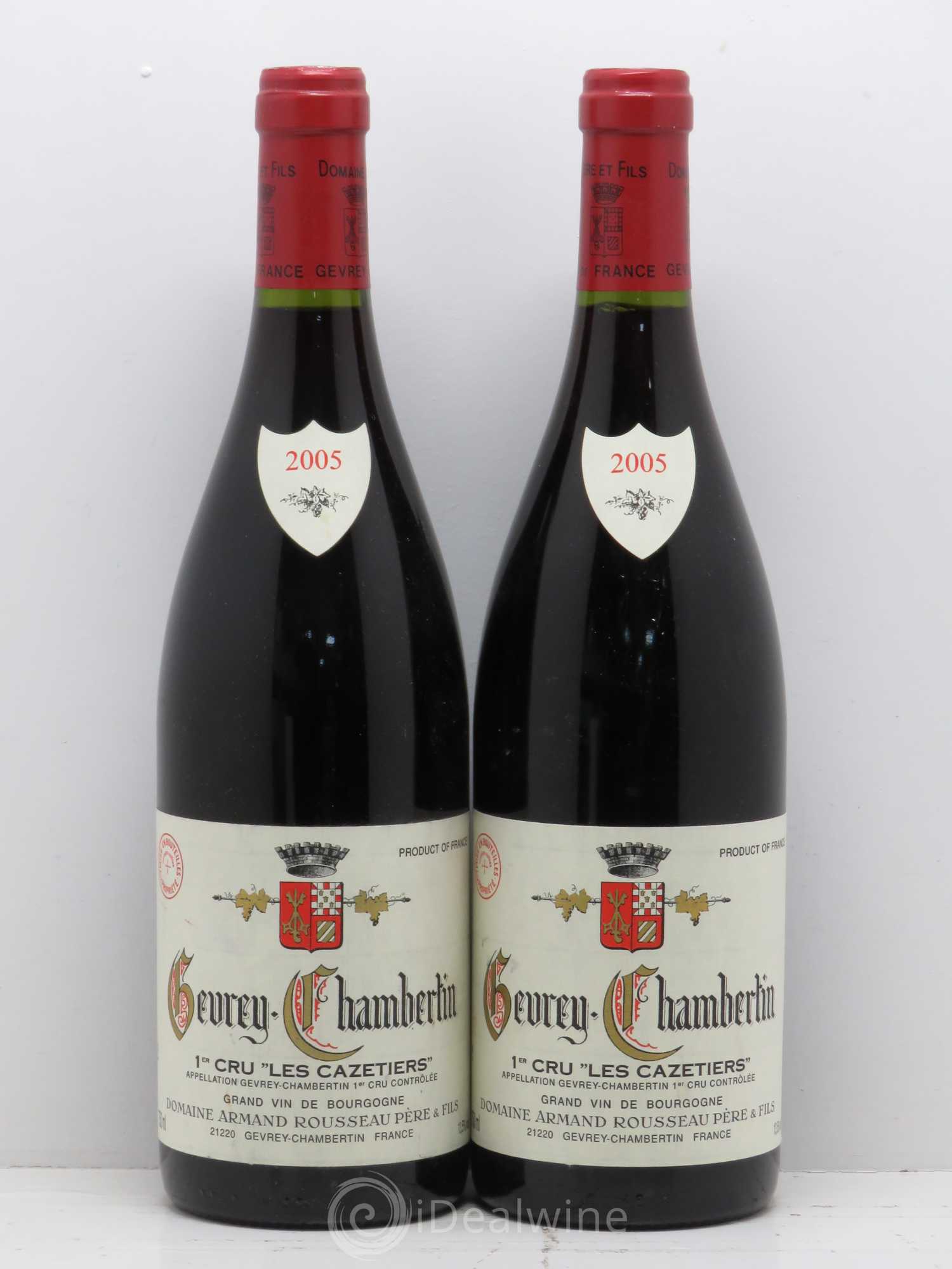 Gevrey-Chambertin 1er Cru Les Cazetiers Armand Rousseau (Domaine) 2005 - Lot de 2 bouteilles - 0