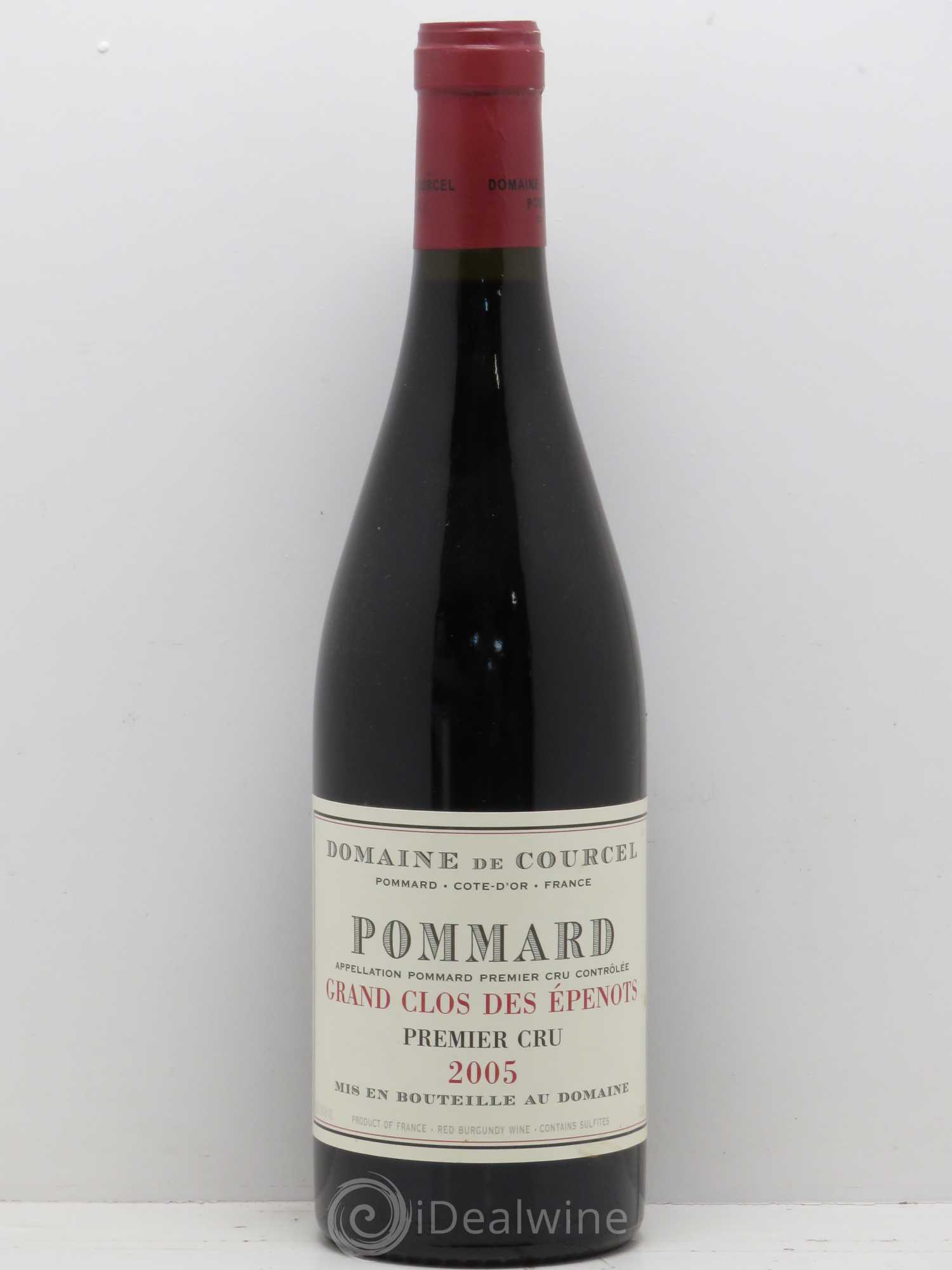 Pommard 1er Cru Grand Clos des Epenots de Courcel (Domaine) 2005 - Lot de 1 bouteille - 0