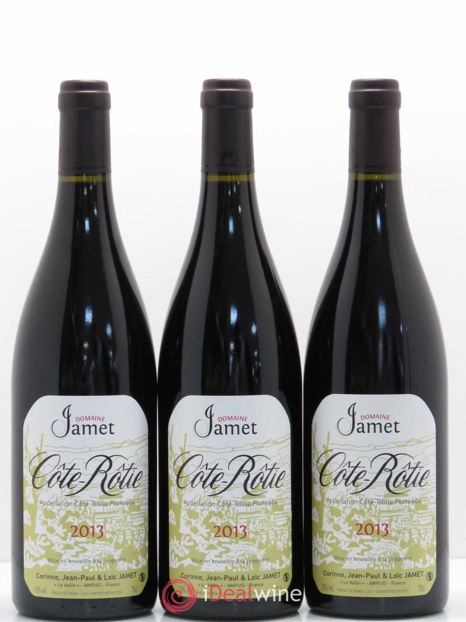 Côte-Rôtie Jamet (Domaine) 2013 - Lot de 3 bouteilles - 0