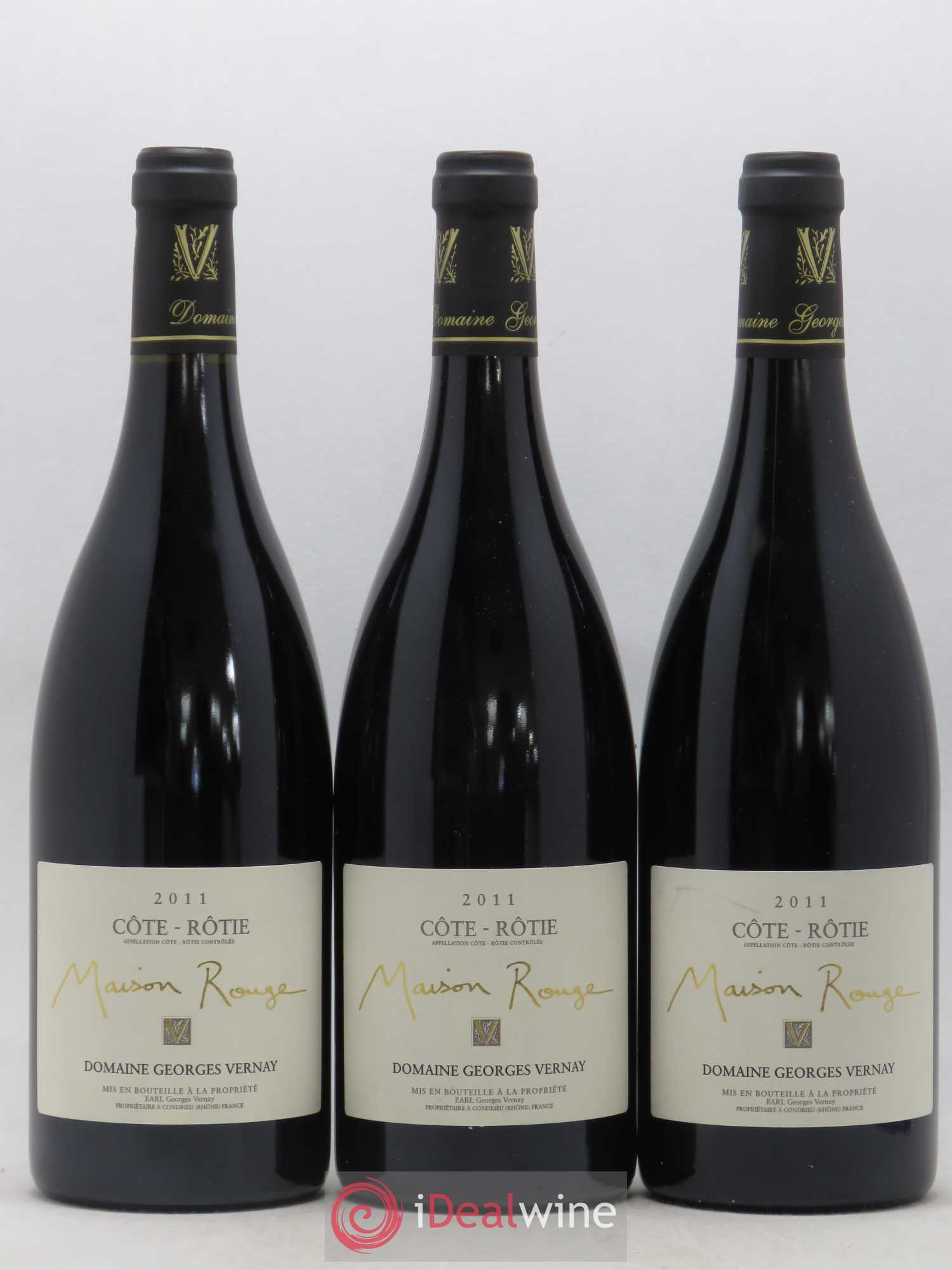 Côte-Rôtie Maison Rouge Georges Vernay 2011 - Lot de 3 bouteilles - 0