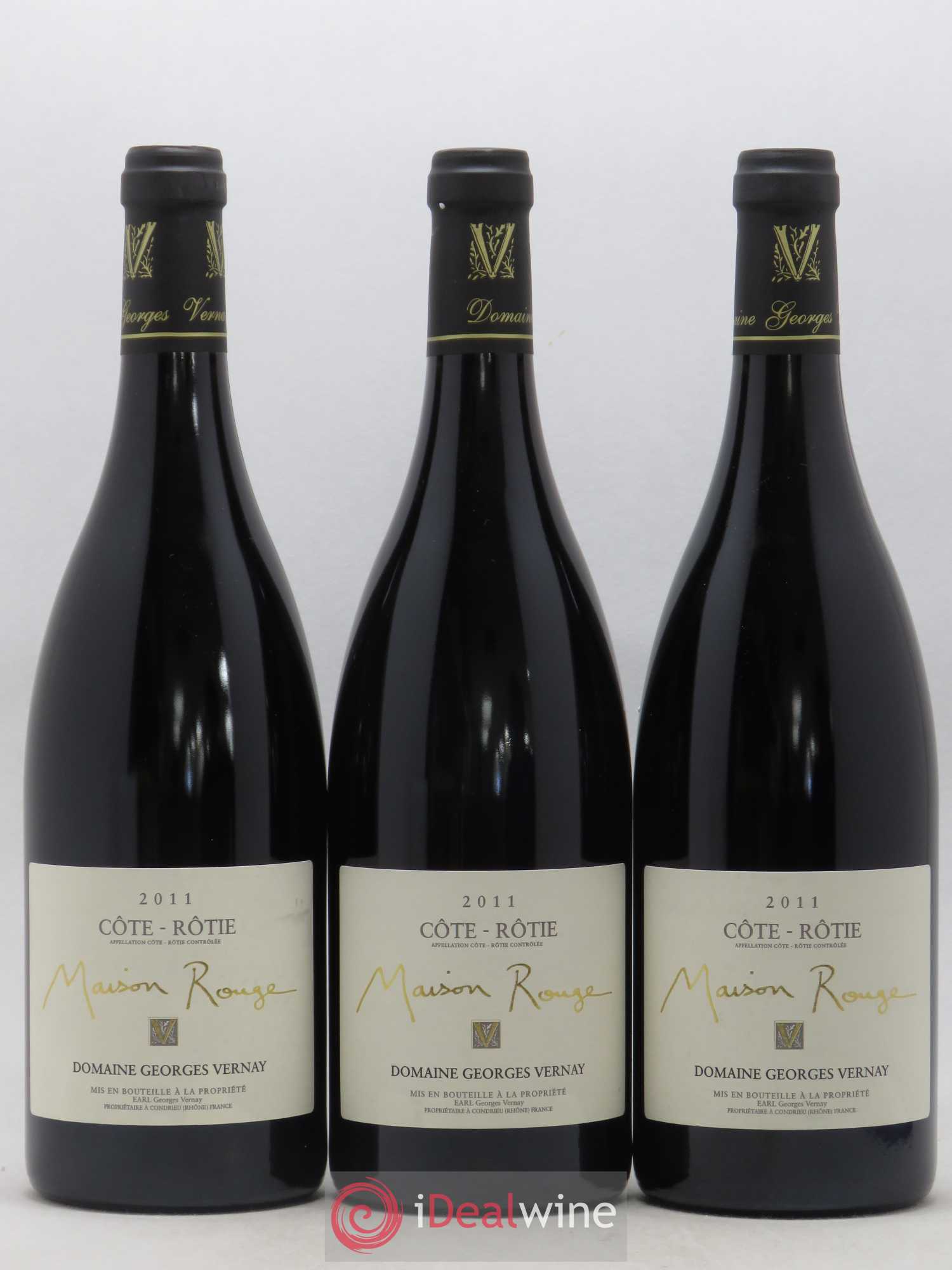 Côte-Rôtie Maison Rouge Georges Vernay 2011 - Lot de 3 bouteilles - 0