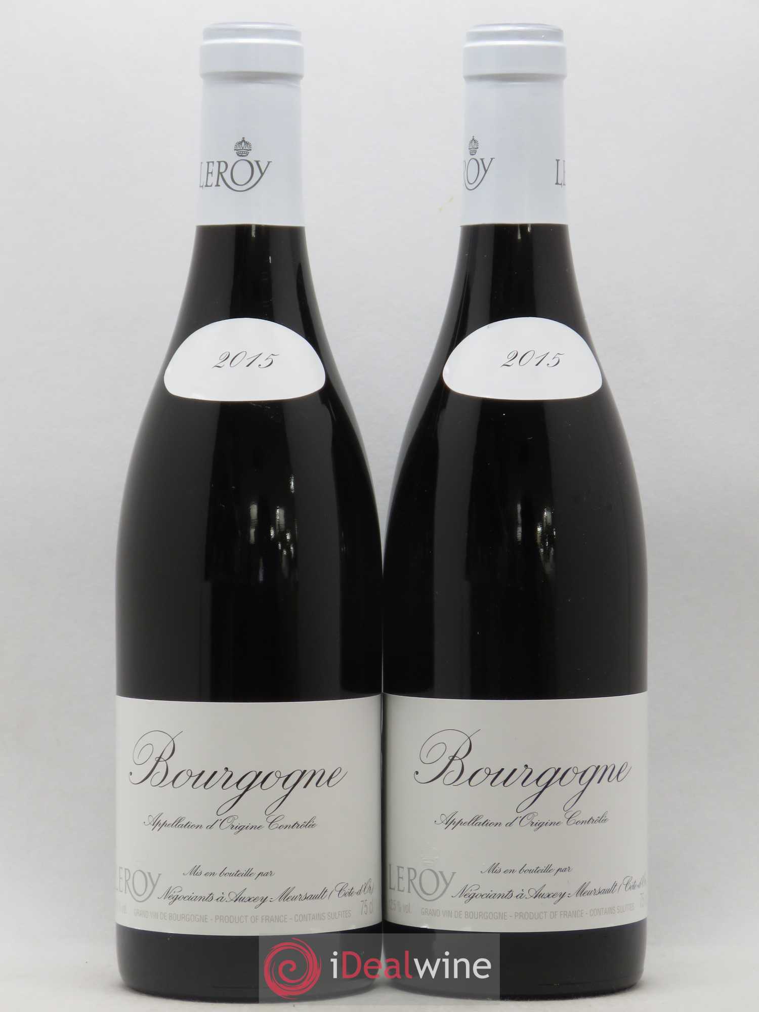 Bourgogne Leroy SA 2015 - Lot de 2 bouteilles - 0