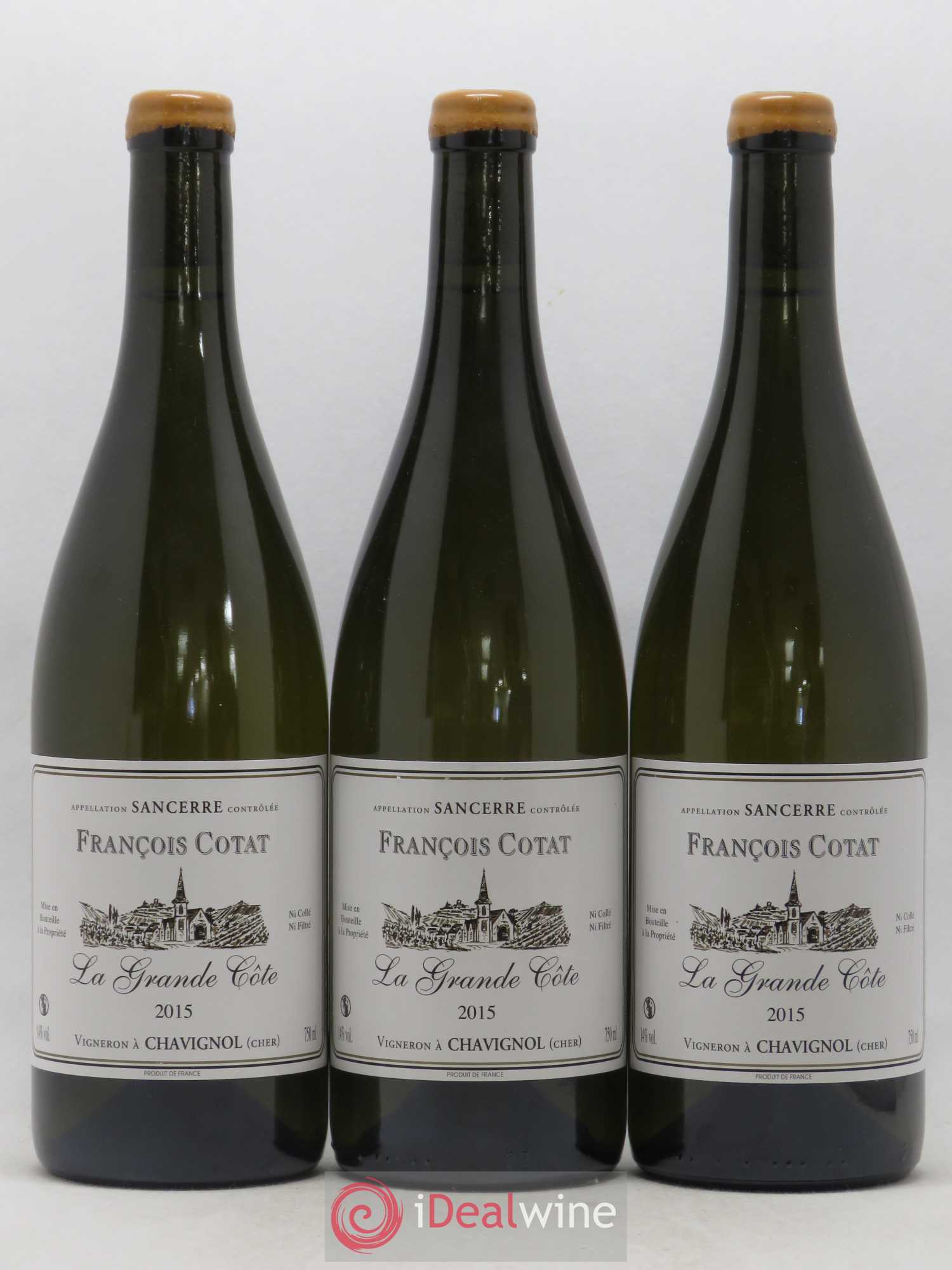 Sancerre La Grande Côte François Cotat 2015 - Lot de 3 bouteilles - 0