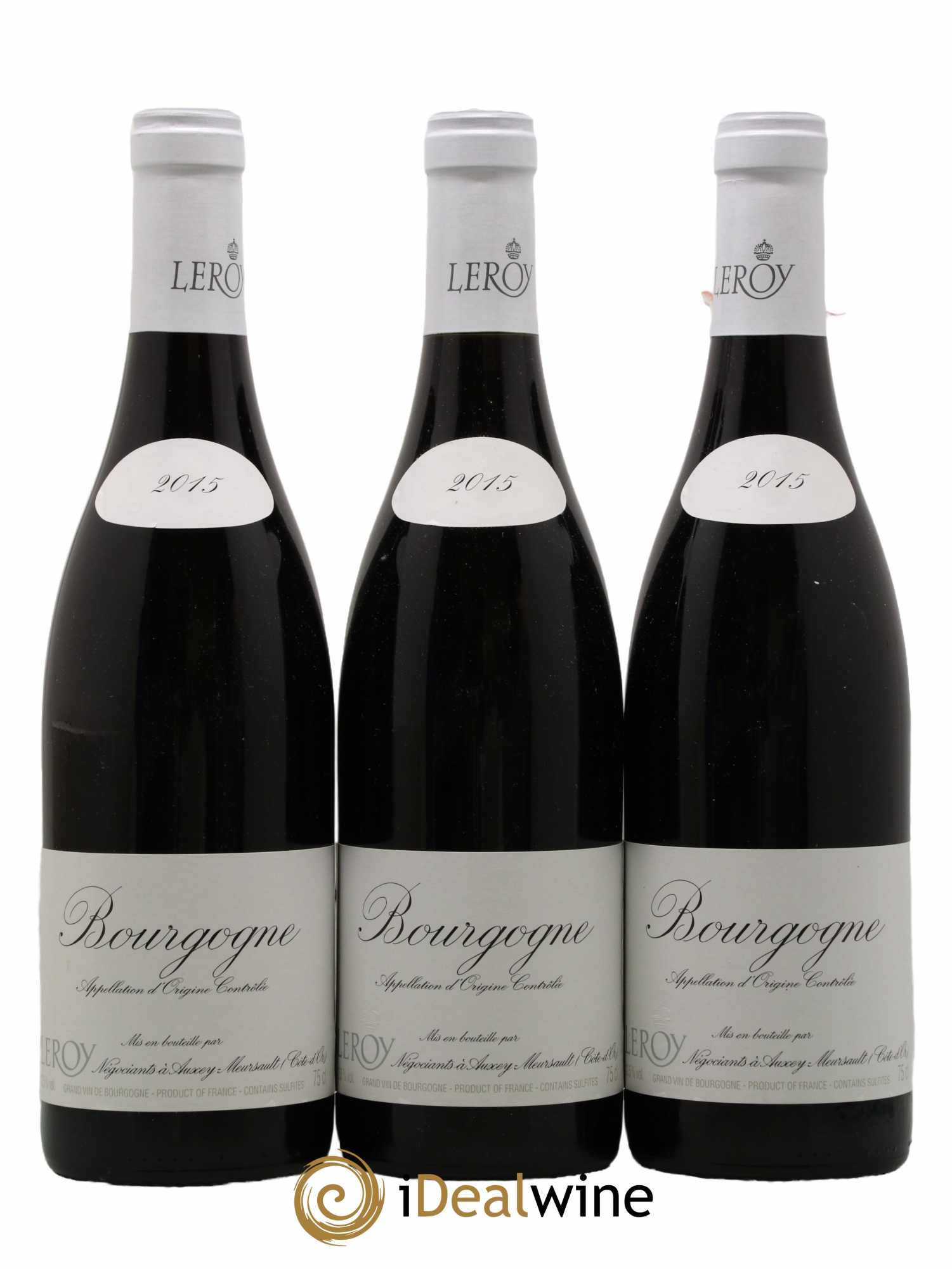 Bourgogne Leroy SA 2015 - Lot de 3 bouteilles - 0
