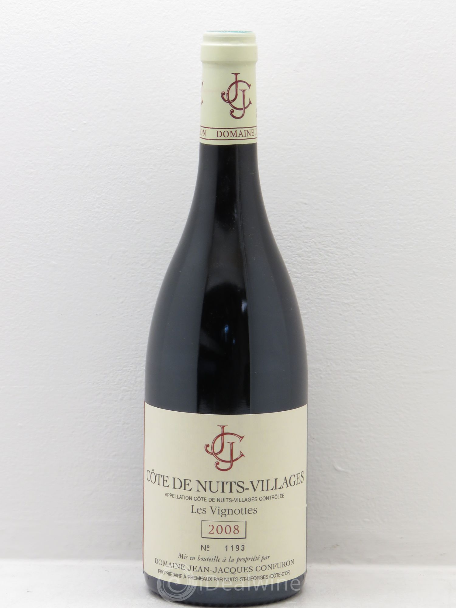 Côte de Nuits-Villages Les Vignottes Jean-Jacques Confuron 2008 - Lot de 6 bouteilles - 0