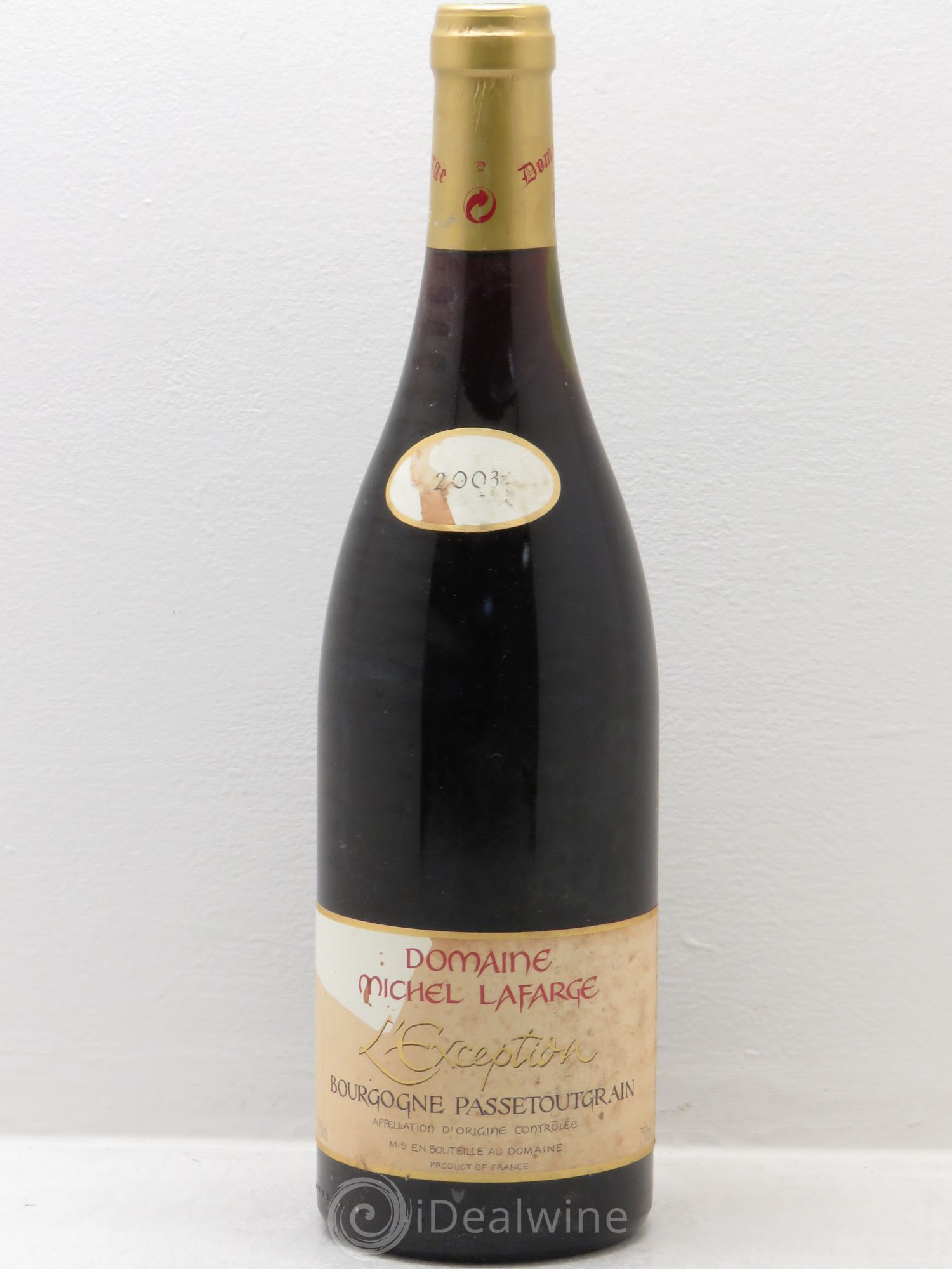 Bourgogne Passetoutgrain l'Exception Michel Lafarge 2003 - Posten von 6 Flaschen - 0