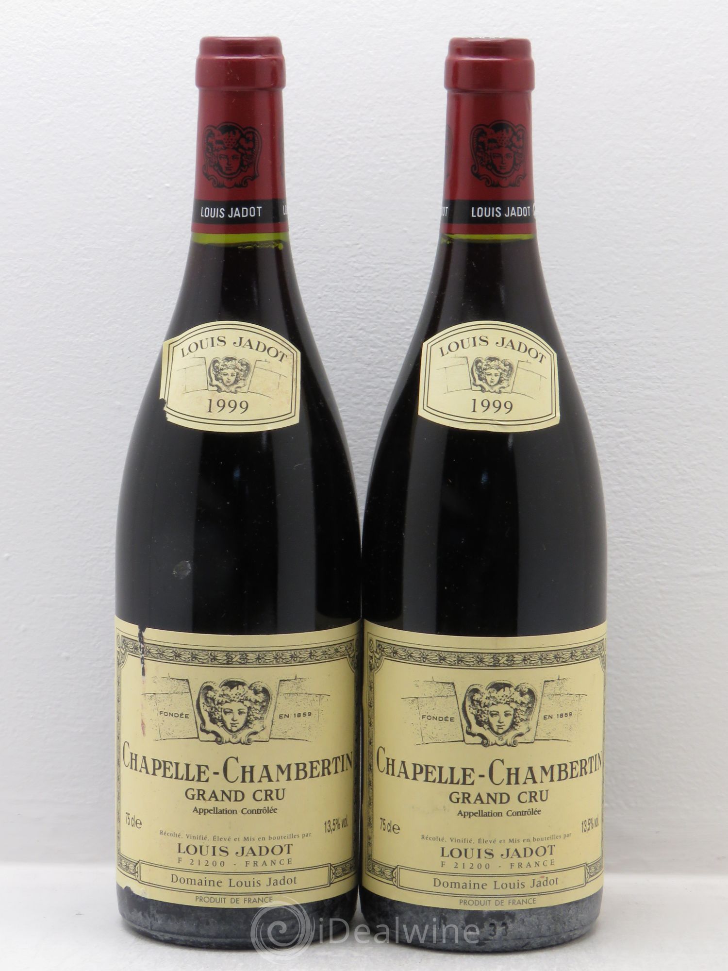 Chapelle-Chambertin Grand Cru Maison Louis Jadot 1999 - Lot de 2 bouteilles - 0