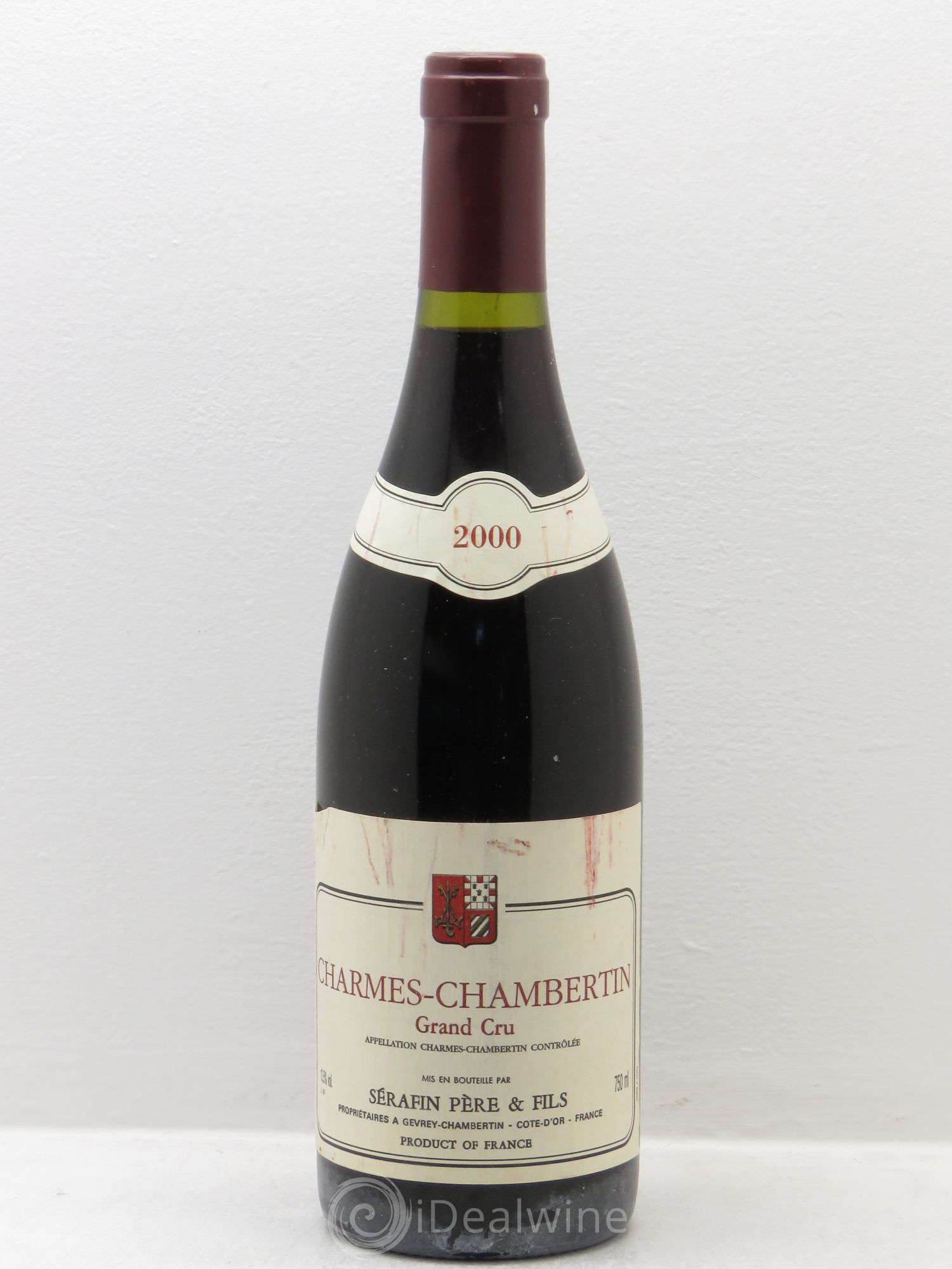 Charmes-Chambertin Grand Cru Christian Sérafin Père et Fils 2000 - Lot de 1 bouteille - 0