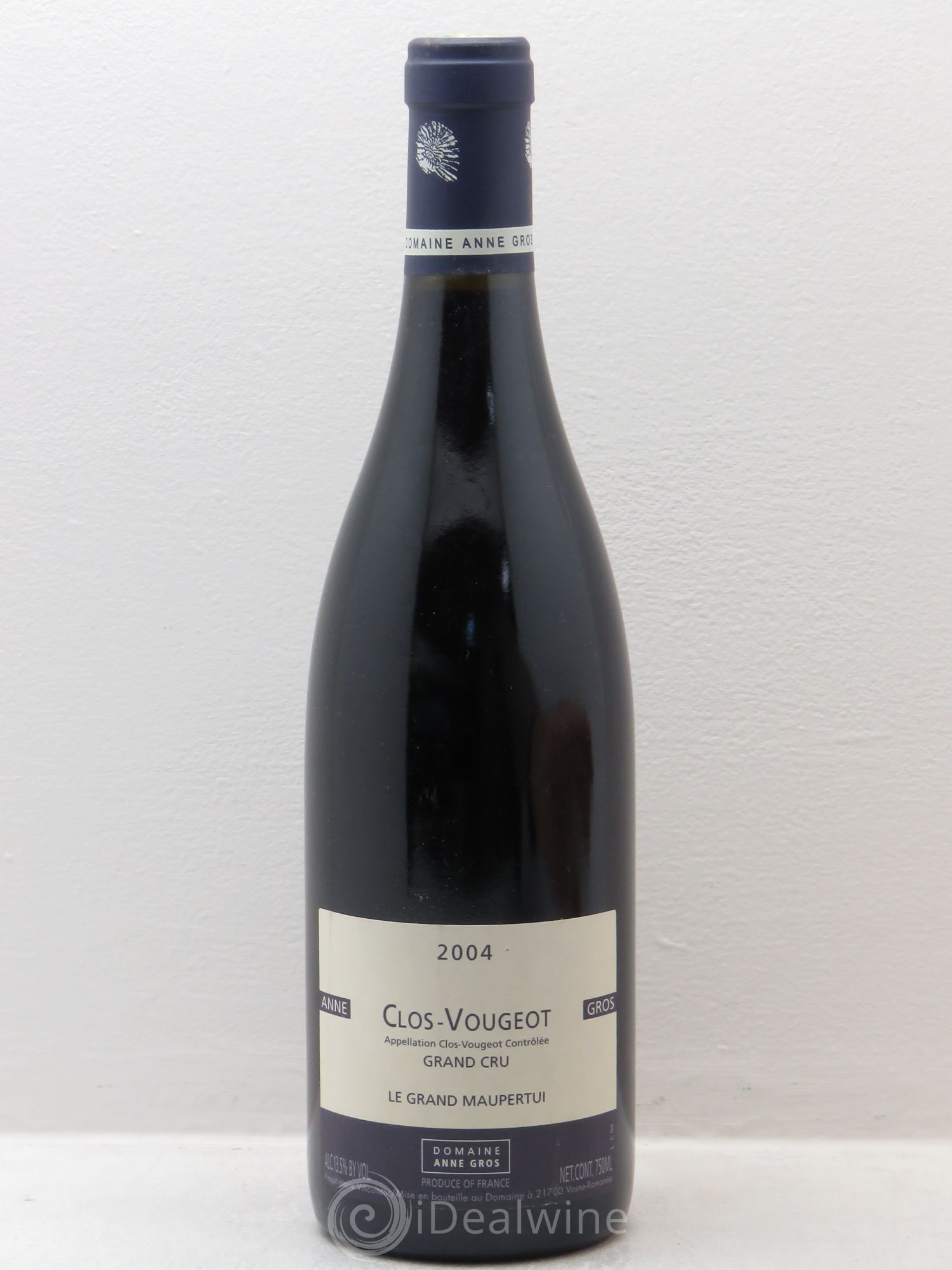 Clos de Vougeot Grand Cru Le Grand Maupertui Anne Gros 2004 - Lot de 1 bouteille - 0