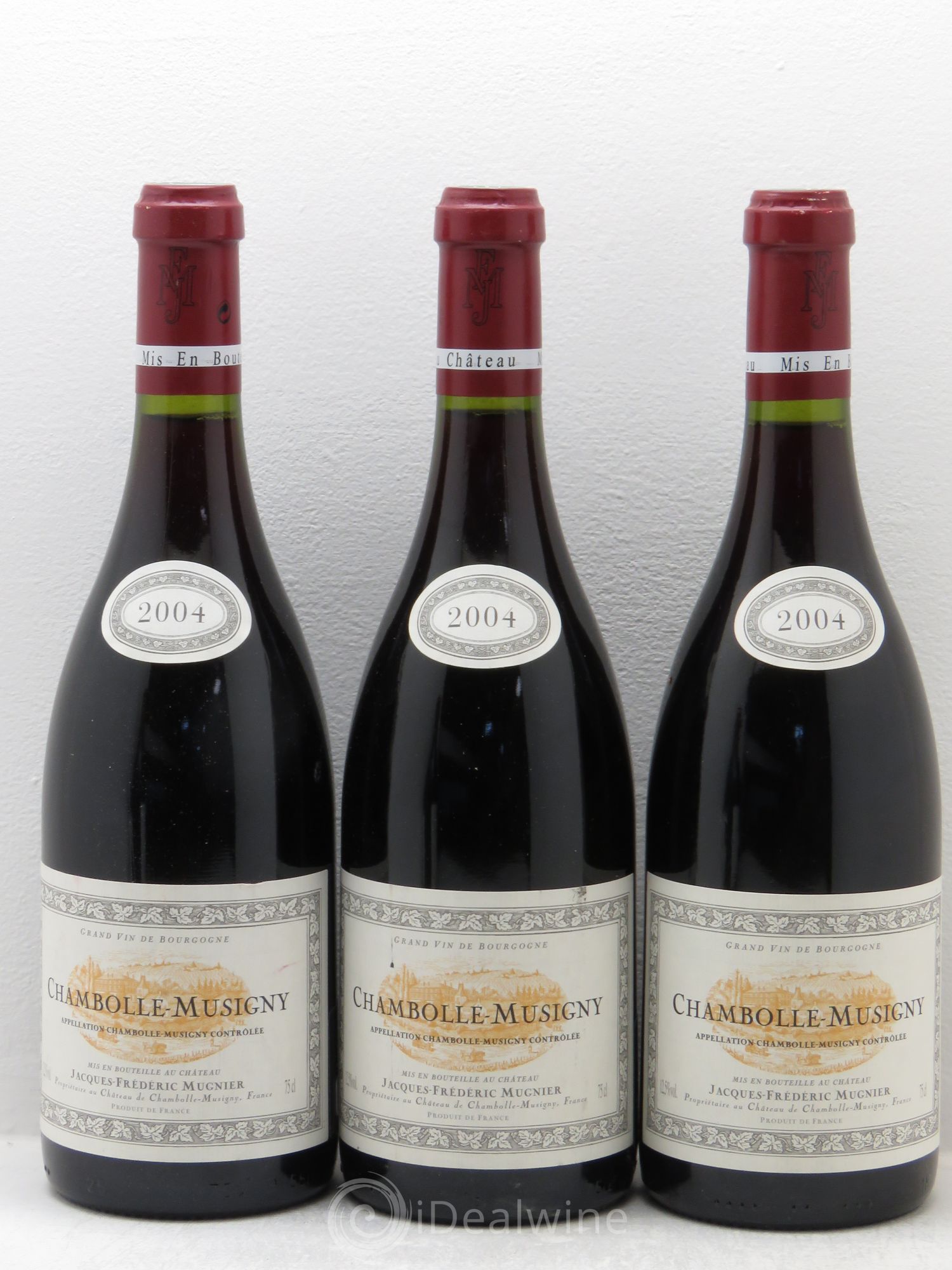 Chambolle-Musigny Jacques-Frédéric Mugnier 2004 - Lot de 3 bouteilles - 0