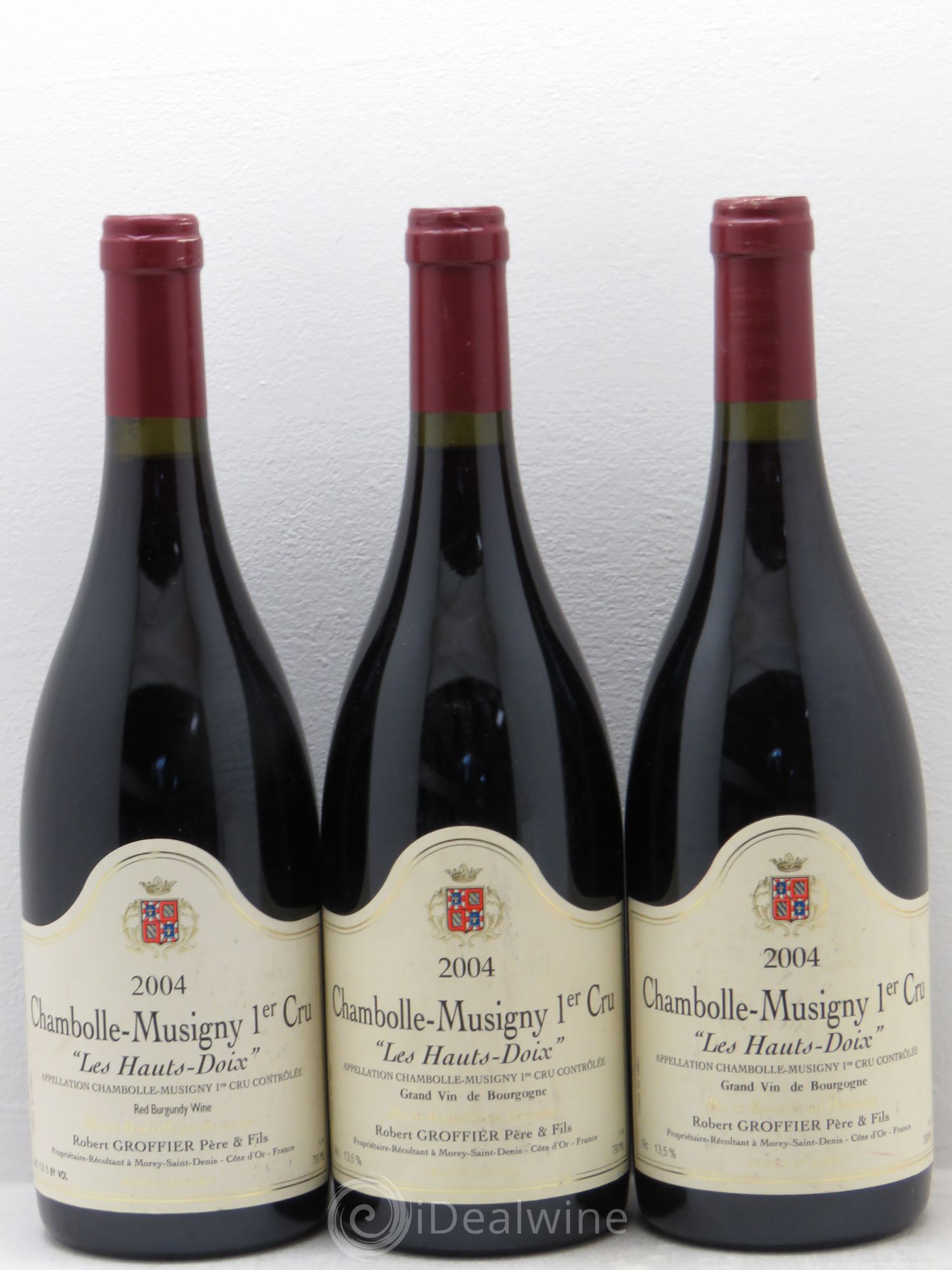 Chambolle-Musigny 1er Cru Les Hauts Doix Robert Groffier Père & Fils (Domaine) 2004 - Lot de 3 bouteilles - 0