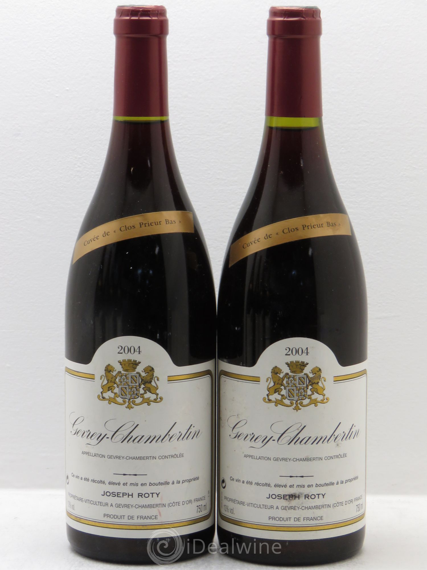 Gevrey-Chambertin Clos Prieur Bas - Domaine Groffier 2004 - Posten von 2 Flaschen - 0