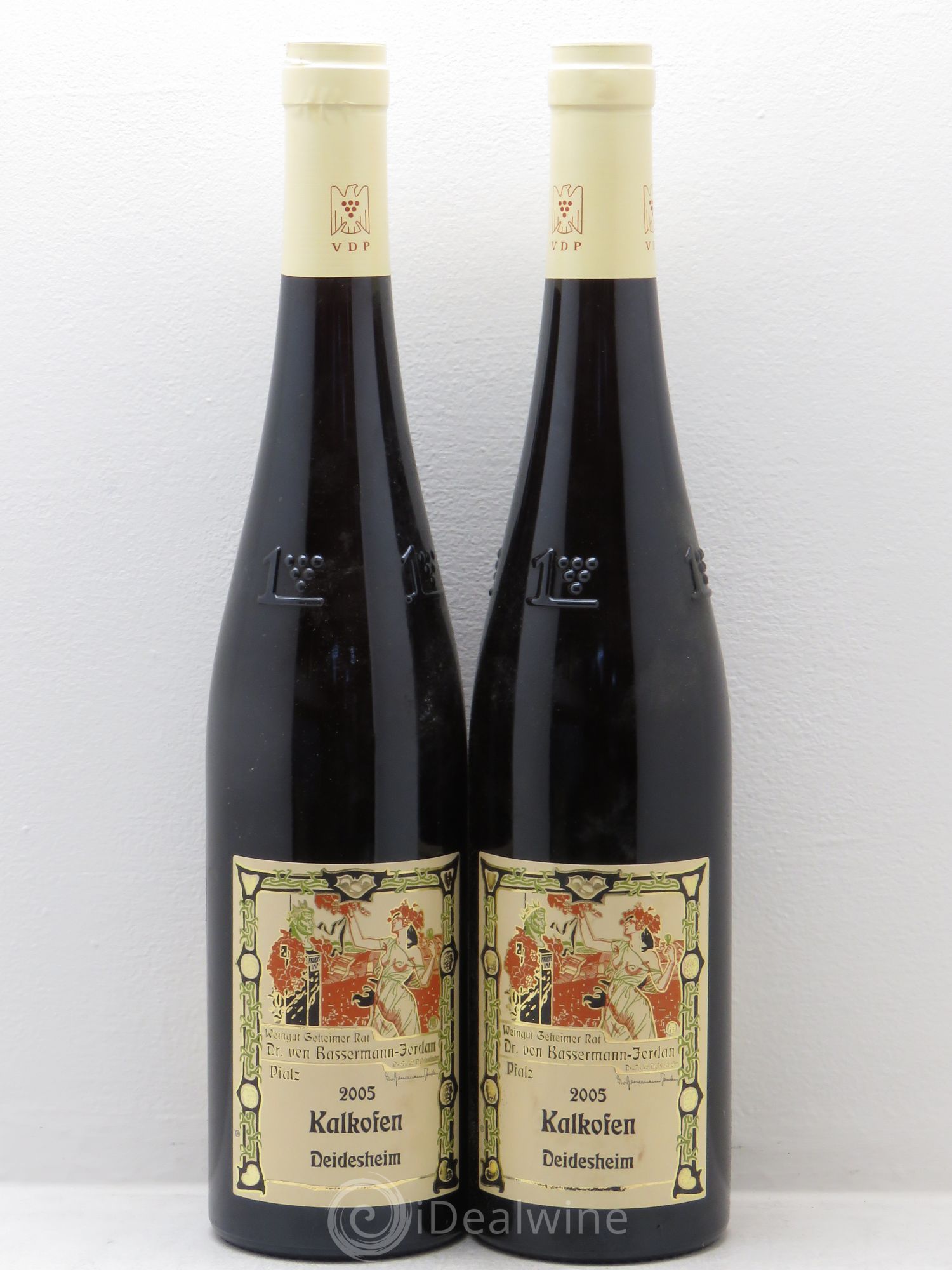 Allemagne Mosel-Saar riesling spätlese trocken kalkofen Deidesheim 2005 - Posten von 2 Flaschen - 0