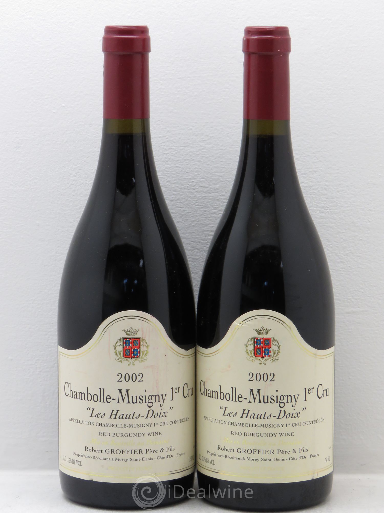Chambolle-Musigny 1er Cru Les Hauts Doix Robert Groffier Père & Fils (Domaine) 2002 - Lot de 2 bouteilles - 0