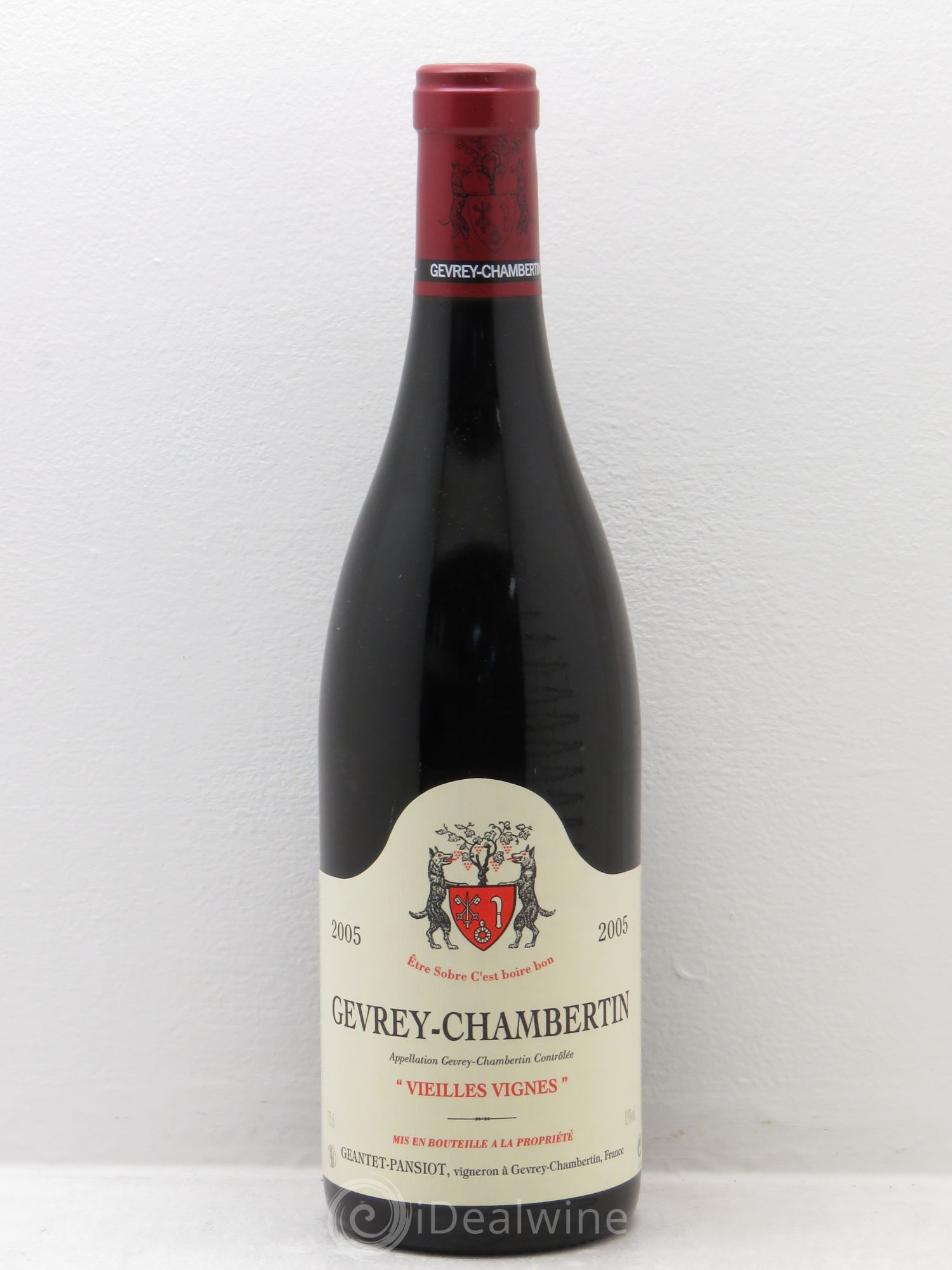 Gevrey-Chambertin Vieilles vignes Geantet-Pansiot 2005 - Lot de 1 bouteille - 0