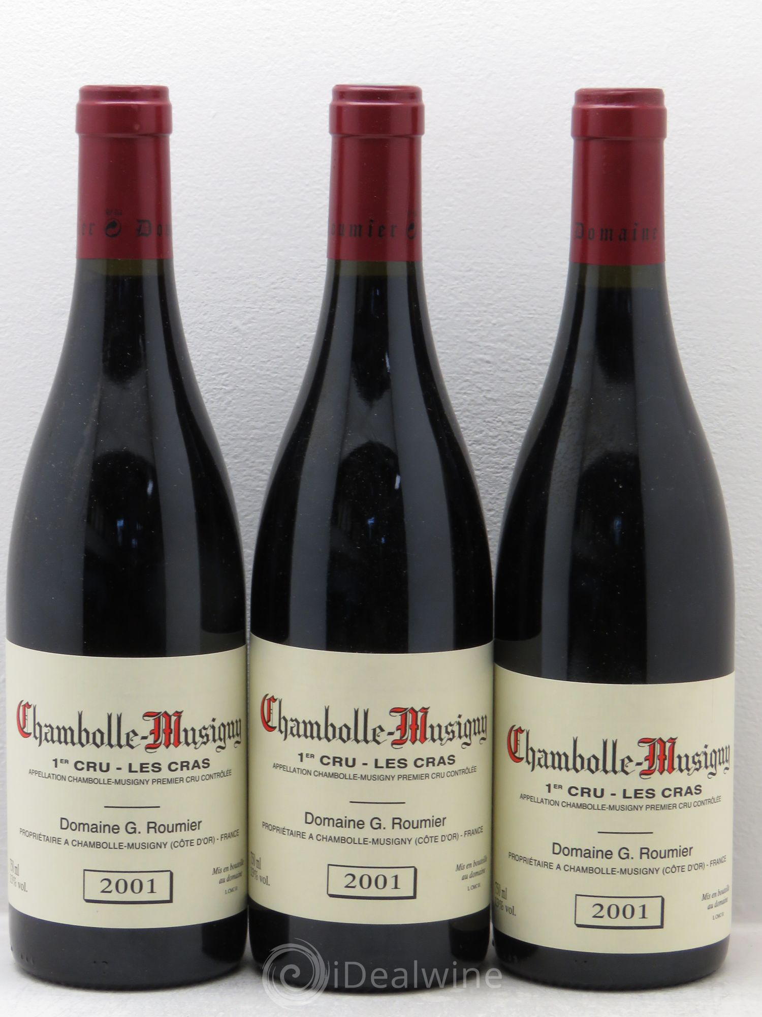 Chambolle-Musigny 1er Cru Les Cras Georges Roumier (Domaine) 2001 - Lot de 3 bouteilles - 0