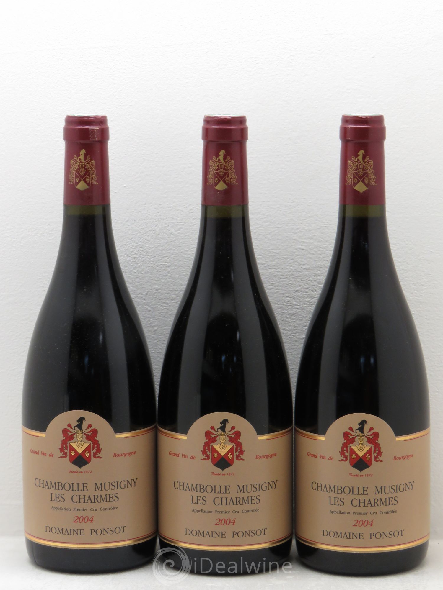 Chambolle-Musigny 1er Cru Les Charmes Ponsot (Domaine) 2004 - Lot de 3 bouteilles - 0