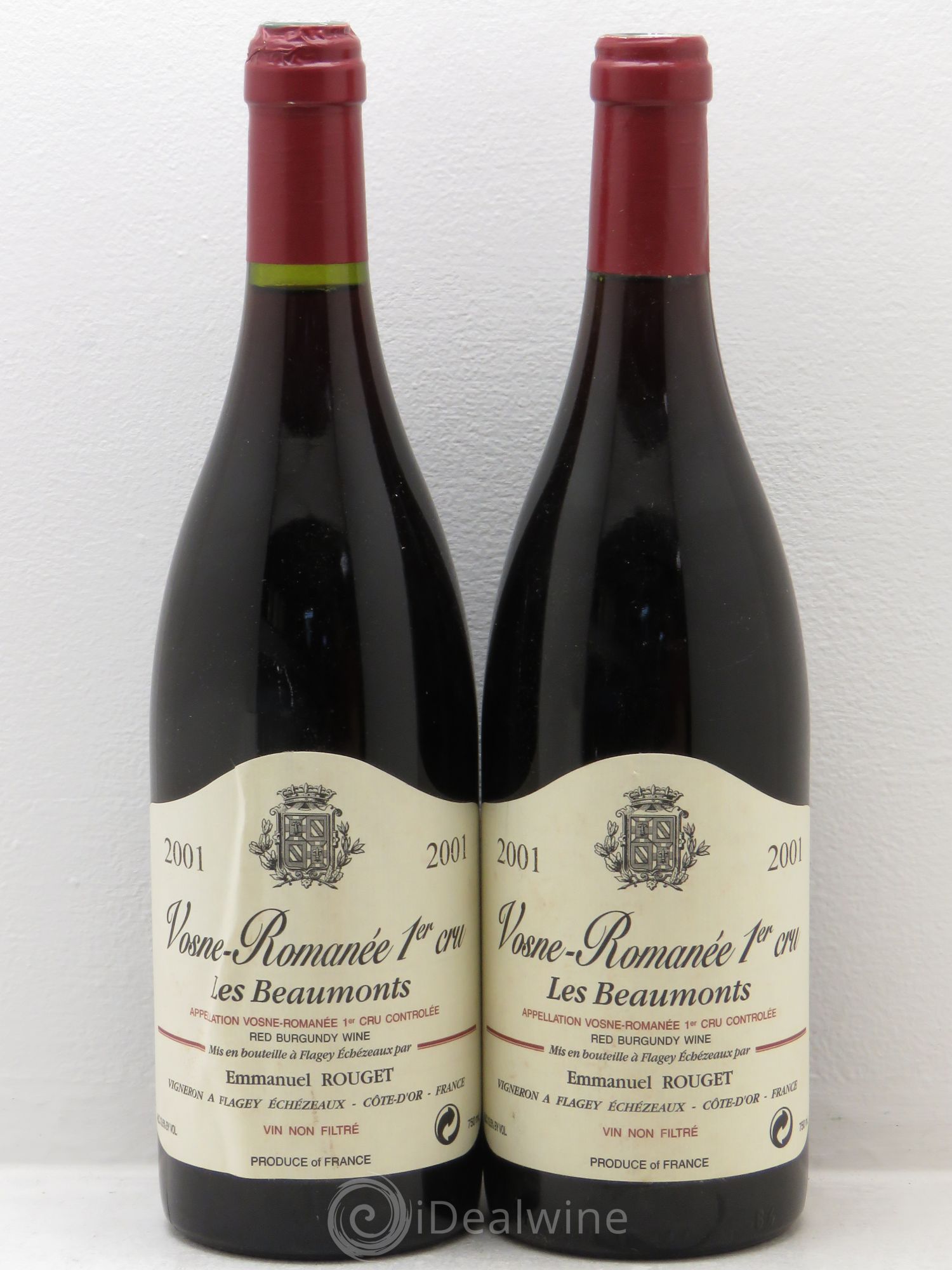 Vosne-Romanée 1er Cru Les Beaumonts Emmanuel Rouget 2001 - Lot de 2 bouteilles - 0