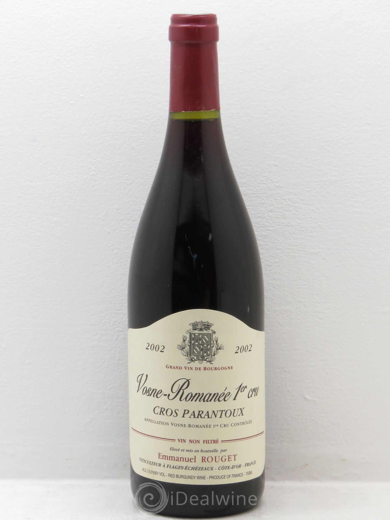 Vosne-Romanée 1er Cru Cros Parantoux Emmanuel Rouget 2002 - Posten von 1 Flasche - 0