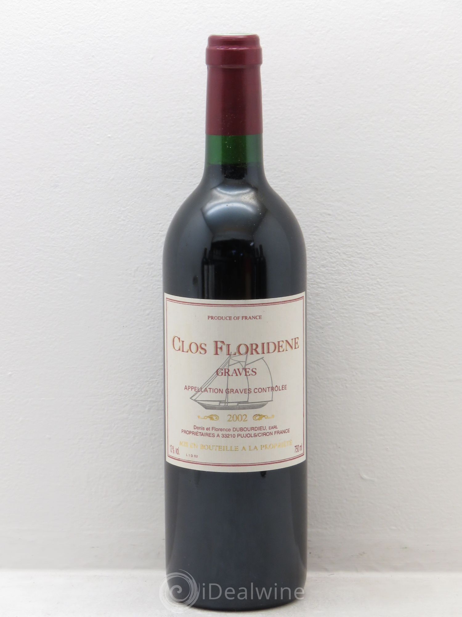 Clos Floridène 2002 - Posten von 6 Flaschen - 0