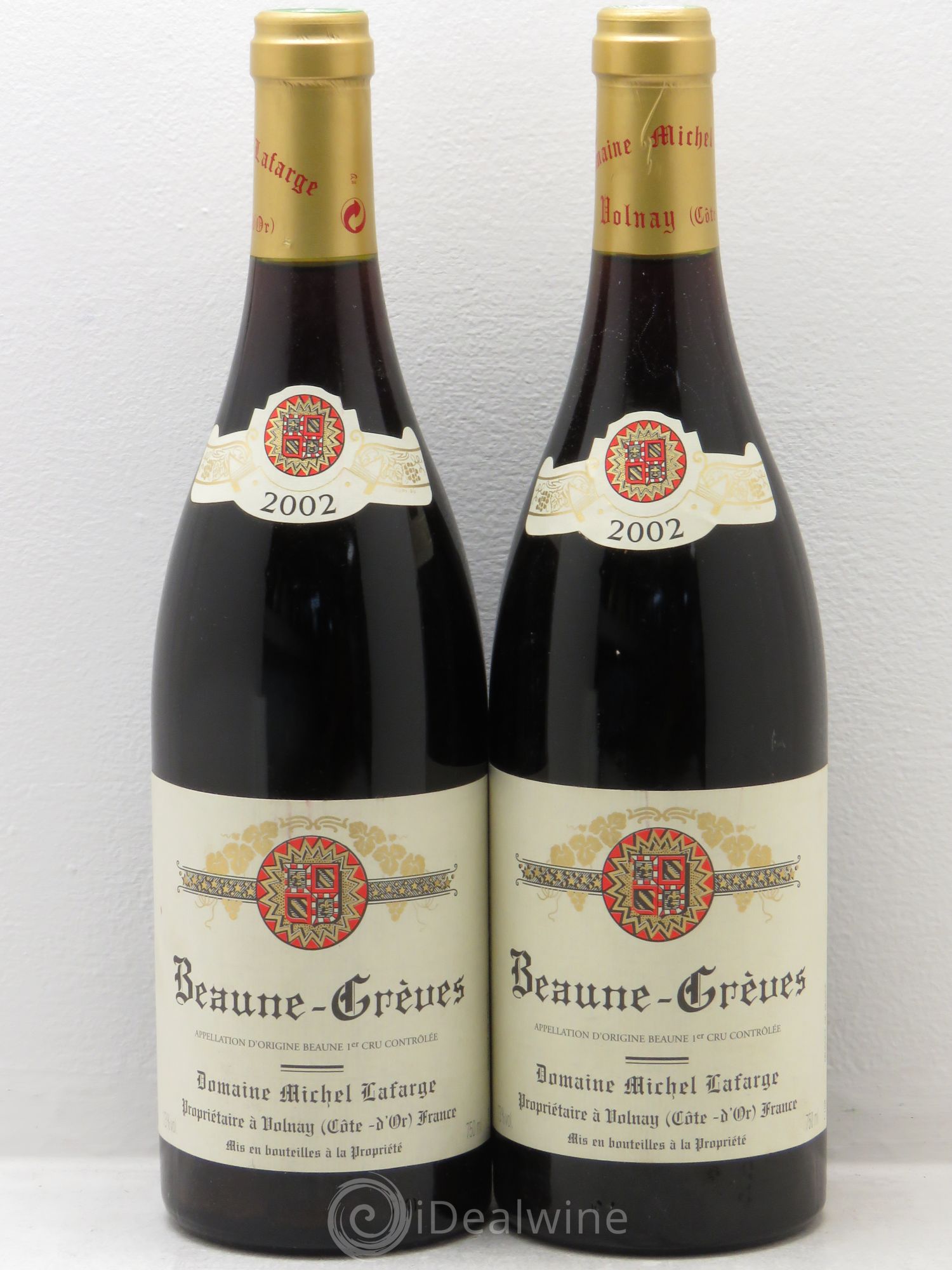 Beaune 1er Cru Grèves Lafarge (Domaine) 2002 - Lot de 2 bouteilles - 0