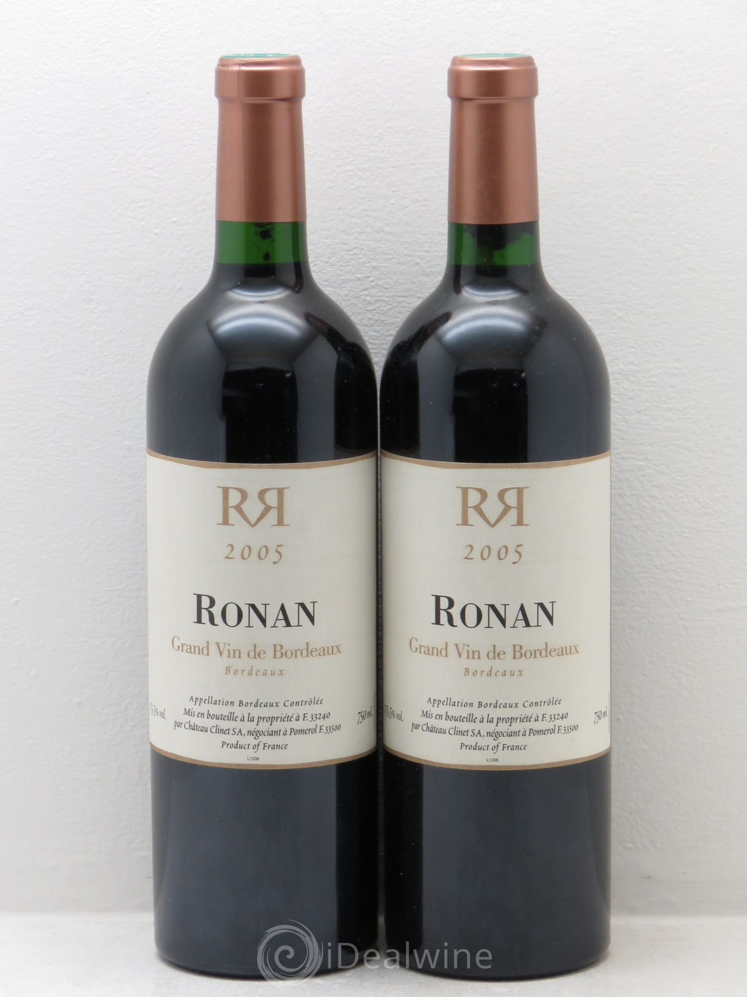 Bordeaux Château Ronan (sans prix de réserve) 2005 - Posten von 2 Flaschen - 0