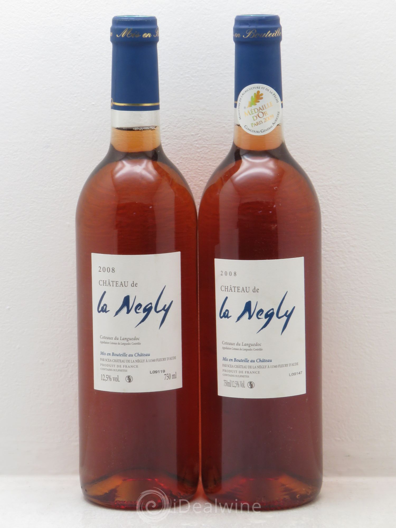 Coteaux du Languedoc Château La Négly (sans prix de réserve) 2008 - Lotto di 2 bottiglie - 0