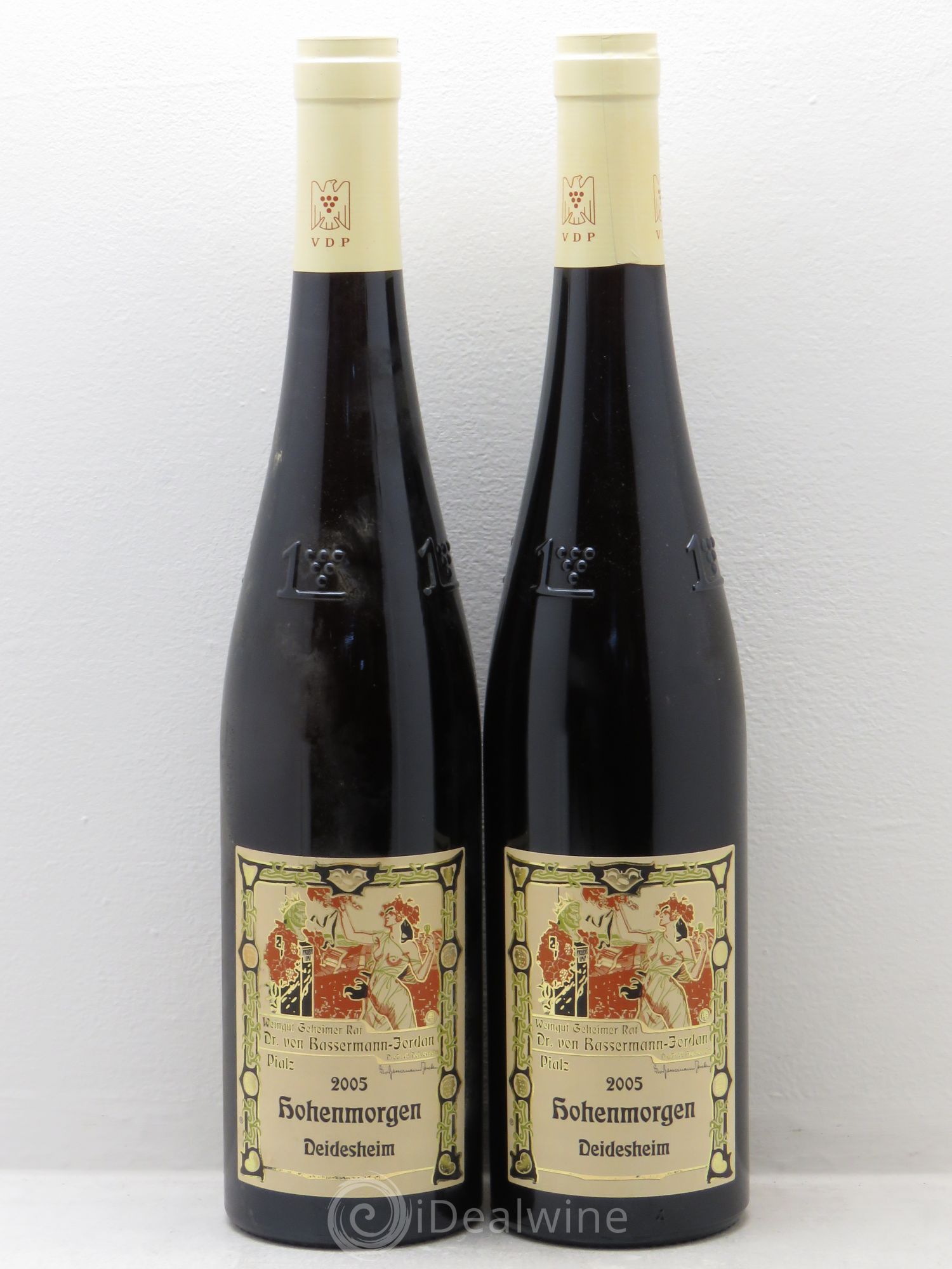 Riesling Dr Von Bassermann Jordan Honenmorgen Diedesheim Spatlese Trocken 2005 - Posten von 2 Flaschen - 0