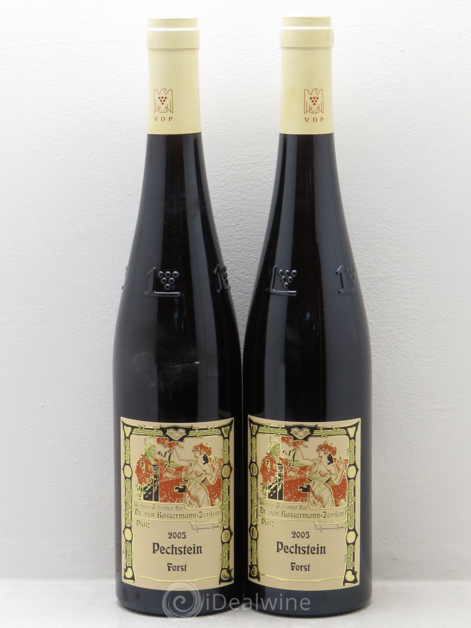 Riesling Dr Von Bassermann Jordan Pechstein Forst Spatlese Trcoken 2005 - Lotto di 2 bottiglie - 0