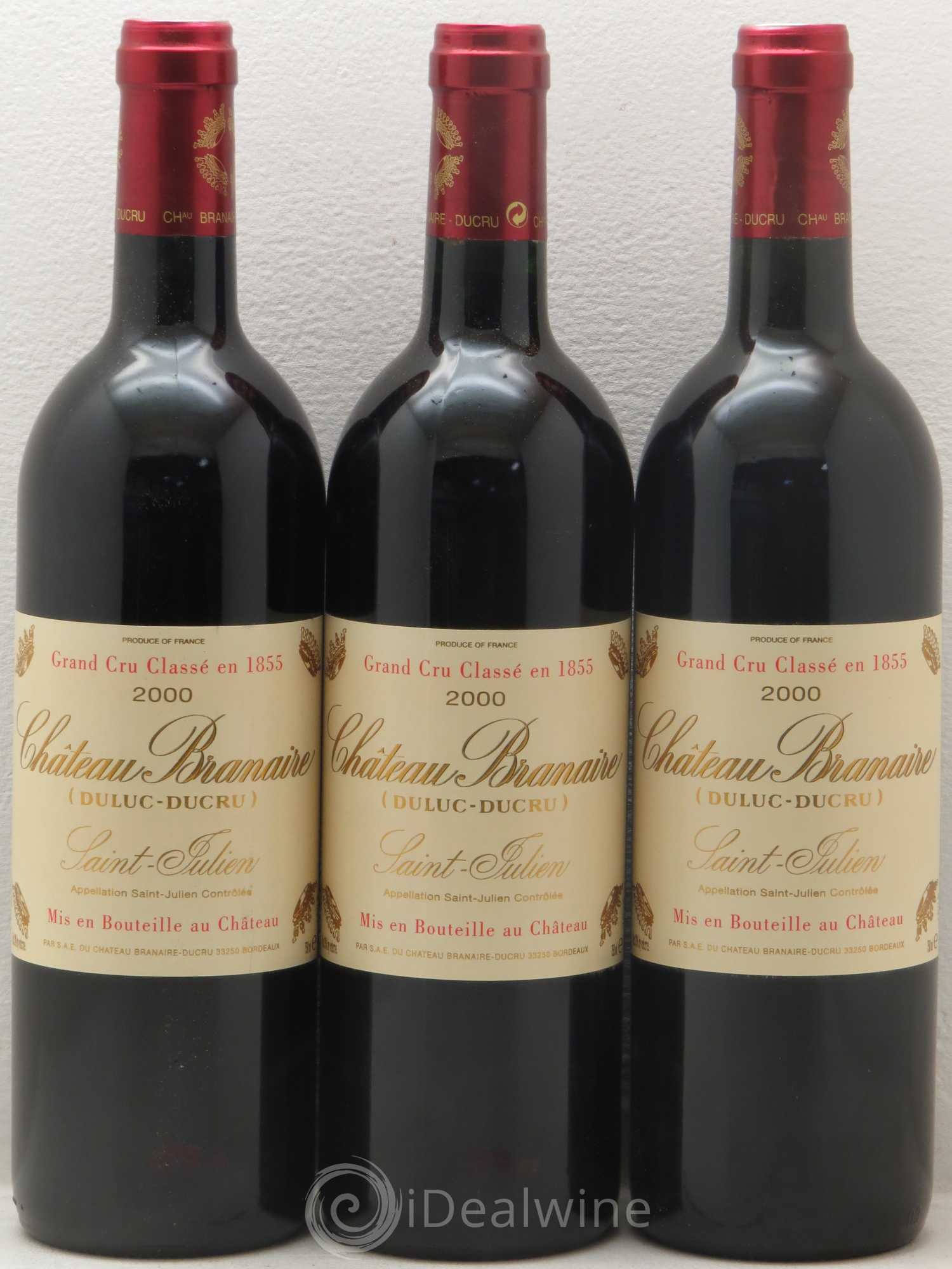 Château Branaire Ducru 4ème Grand Cru Classé 2000 - Lot de 6 bouteilles - 2