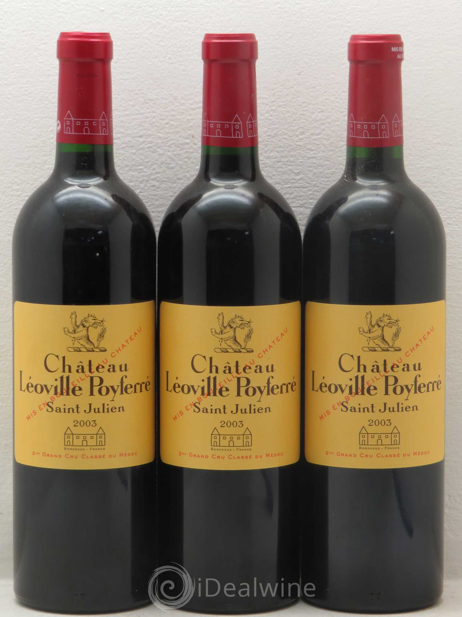 Château Léoville Poyferré 2ème Grand Cru Classé 2003 - Lot de 6 bouteilles - 2
