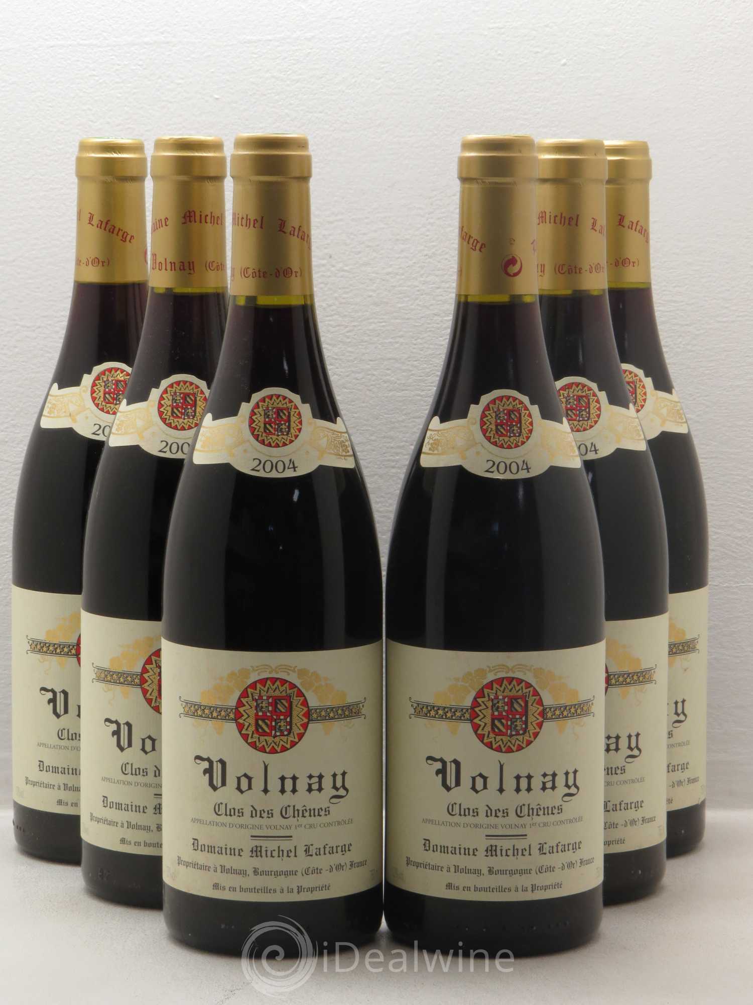 Volnay 1er Cru Clos des Chênes Lafarge (Domaine) 2004 - Lot de 6 bouteilles - 0