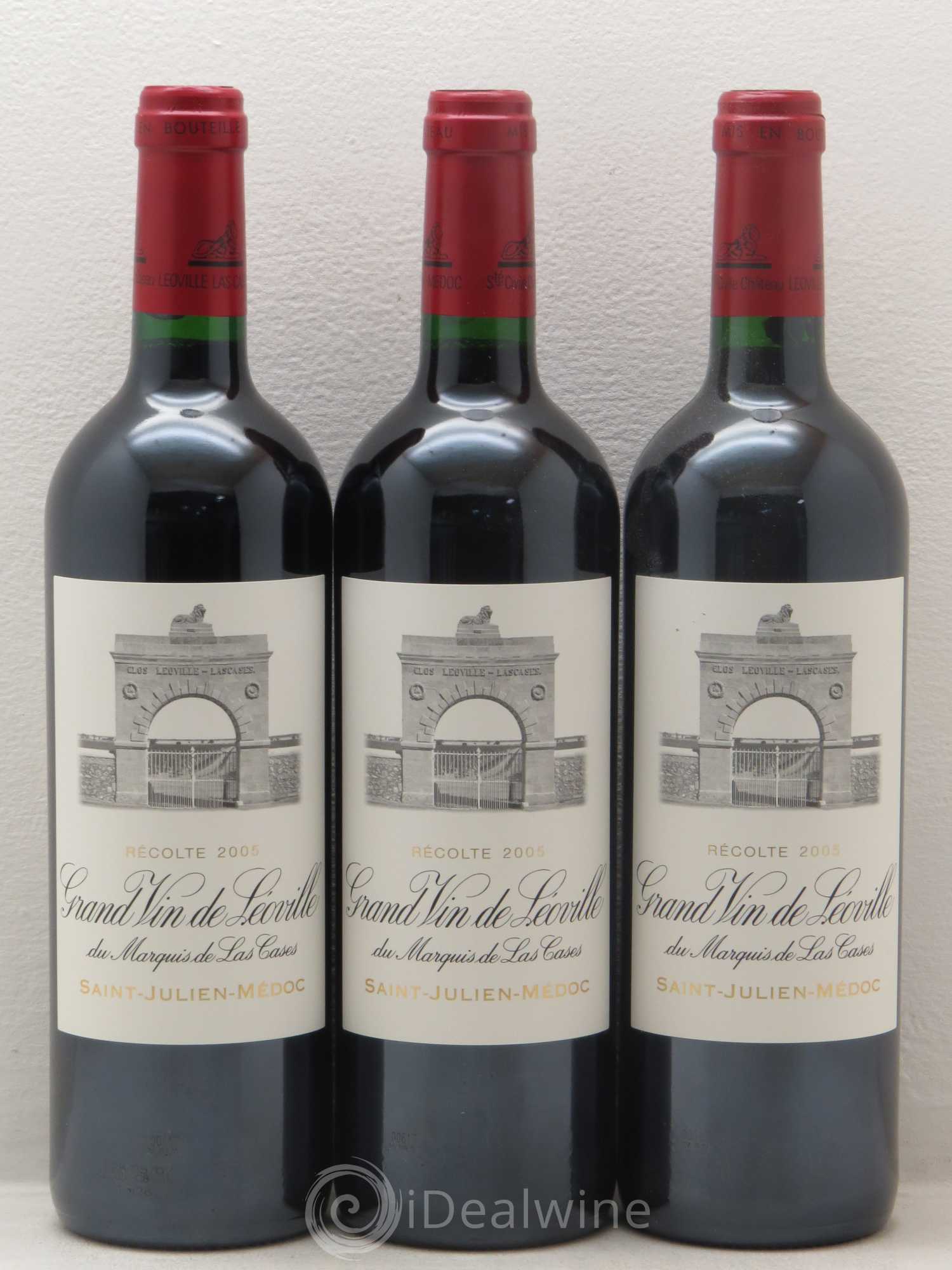 Château Léoville Las Cases 2ème Grand Cru Classé 2005 - Lot de 3 bouteilles - 0