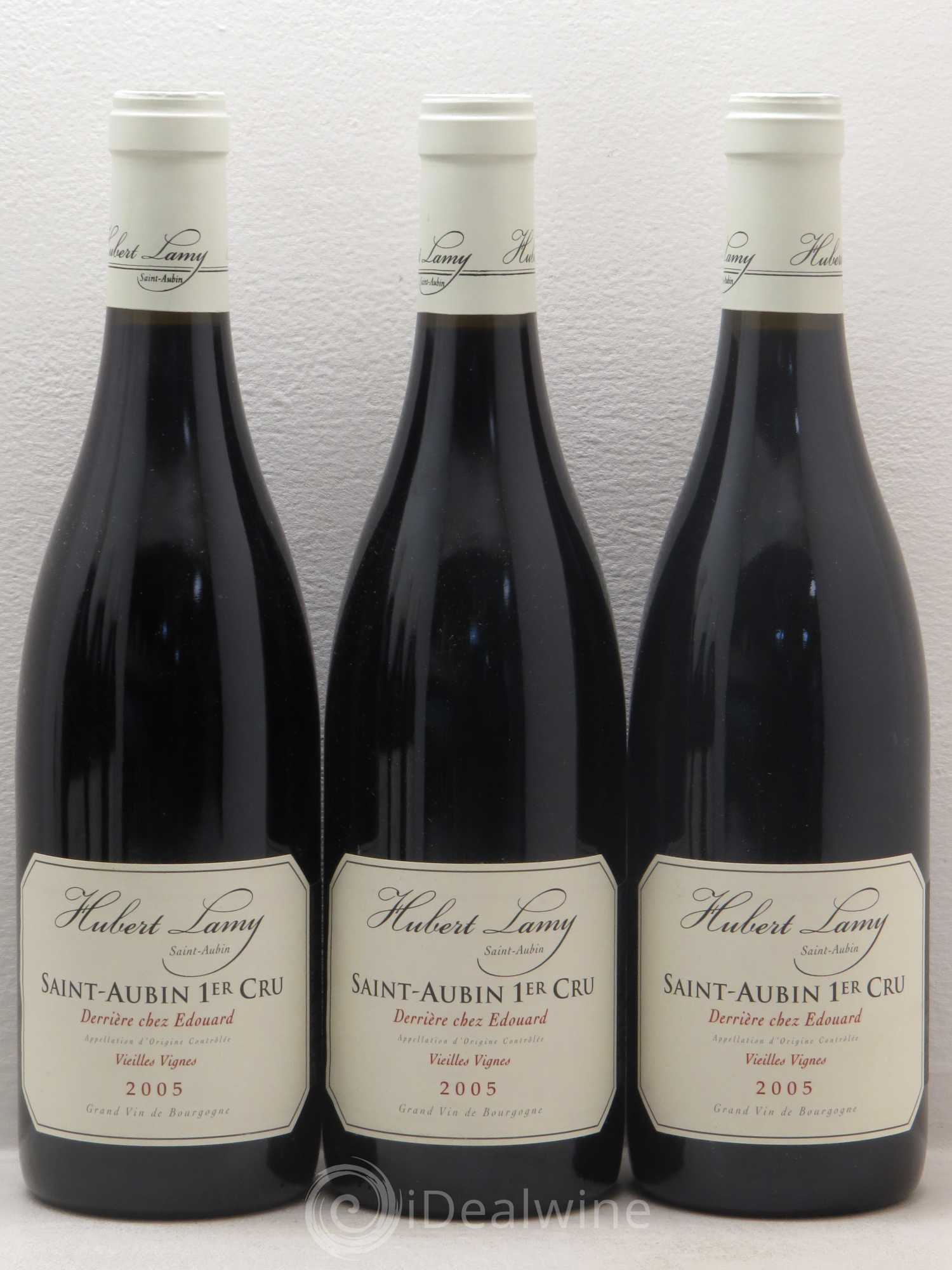 Saint-Aubin 1er Cru Derrière chez Edouard Hubert Lamy Vieilles vignes 2005 - Lot de 6 bouteilles - 1