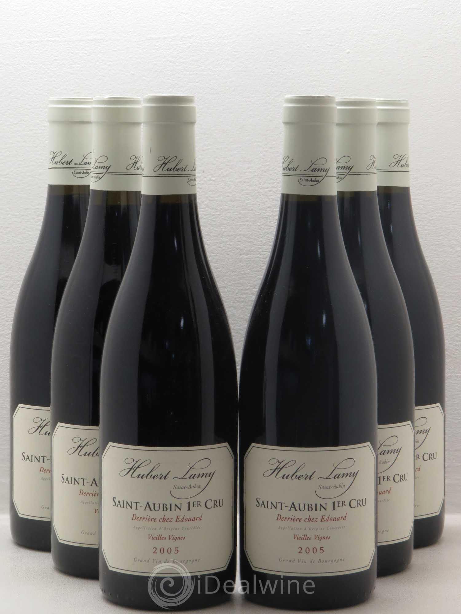 Saint-Aubin 1er Cru Derrière chez Edouard Hubert Lamy Vieilles vignes 2005 - Lot de 6 bouteilles - 0
