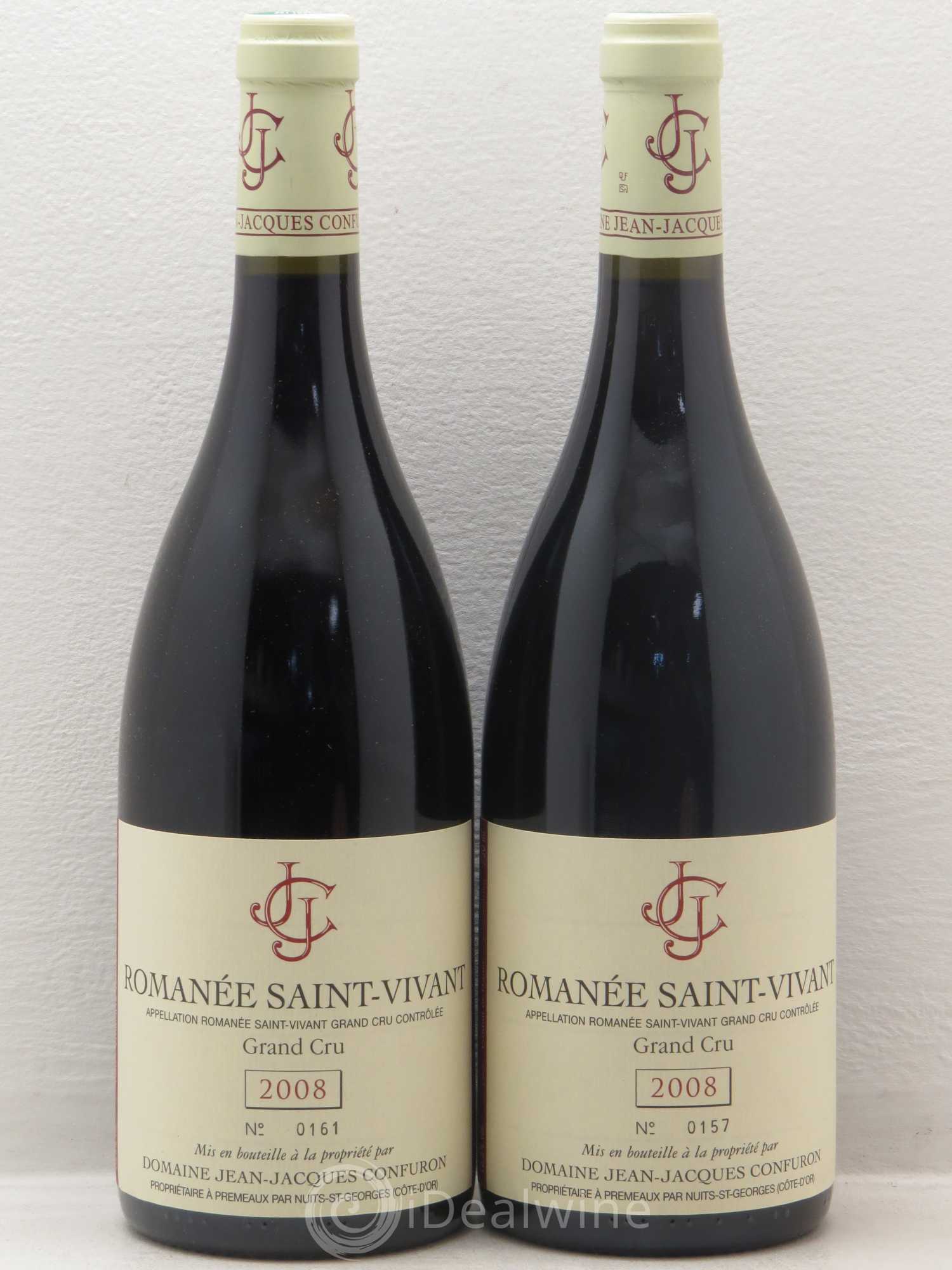 Romanée-Saint-Vivant Grand Cru Jean-Jacques Confuron 2008 - Lot de 2 bouteilles - 0