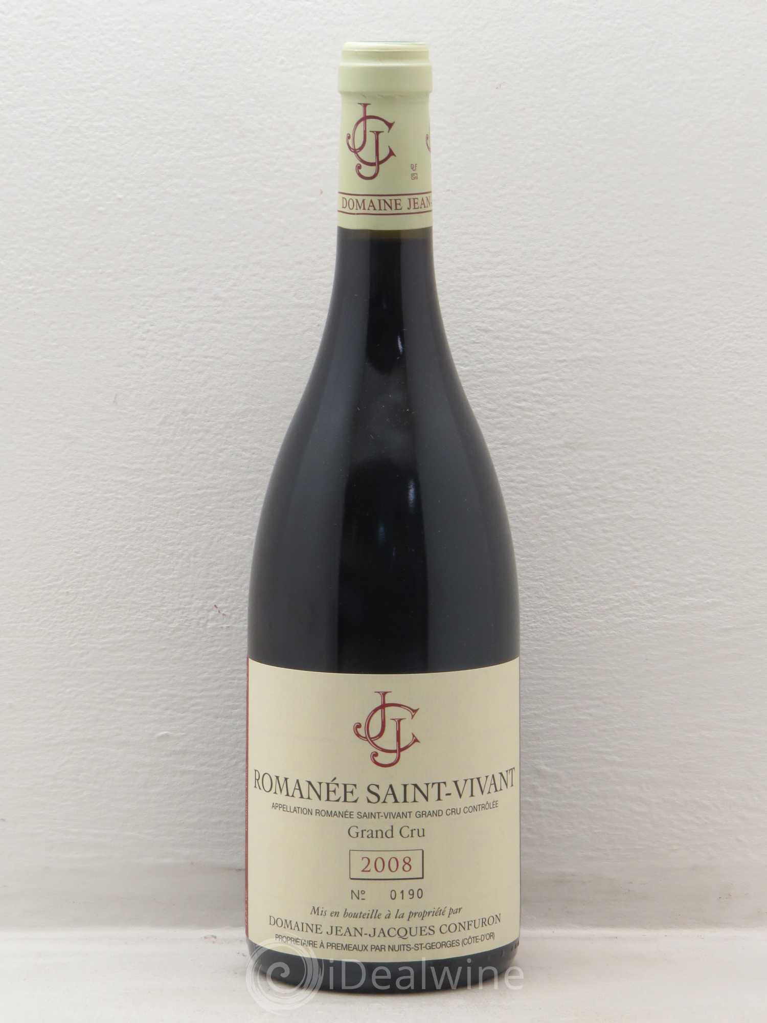 Romanée-Saint-Vivant Grand Cru Jean-Jacques Confuron 2008 - Lot de 1 bouteille - 0