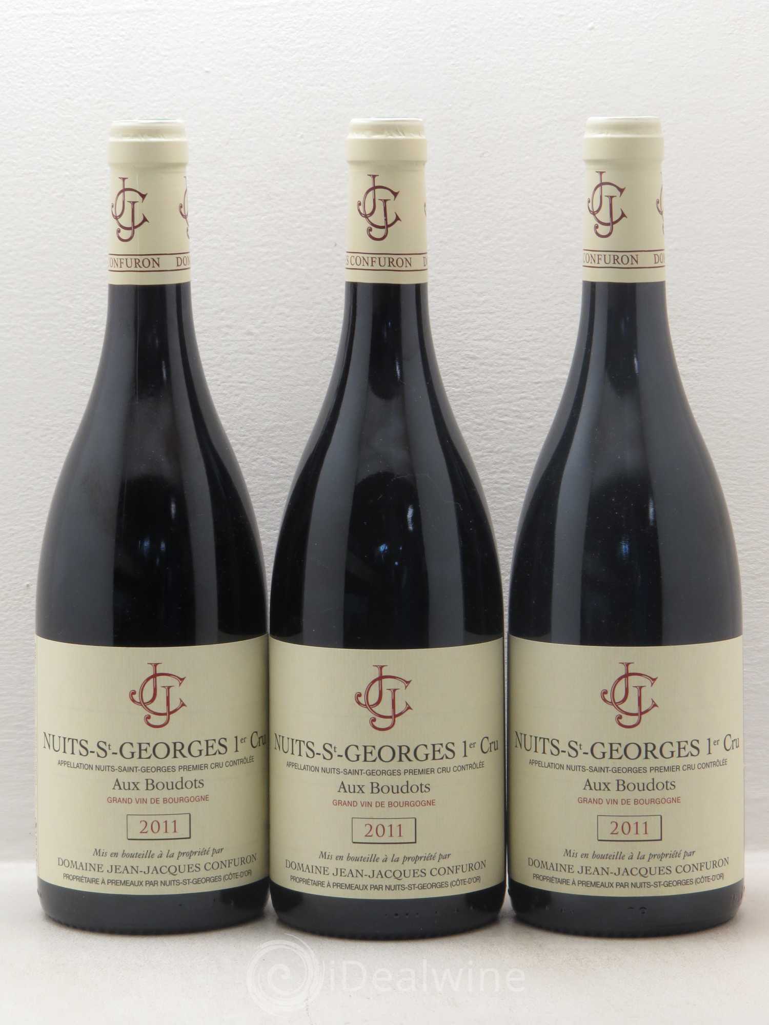 Nuits-Saint-Georges 1er Cru Aux Boudots Jean-Jacques Confuron 2011 - Lot de 3 bouteilles - 0