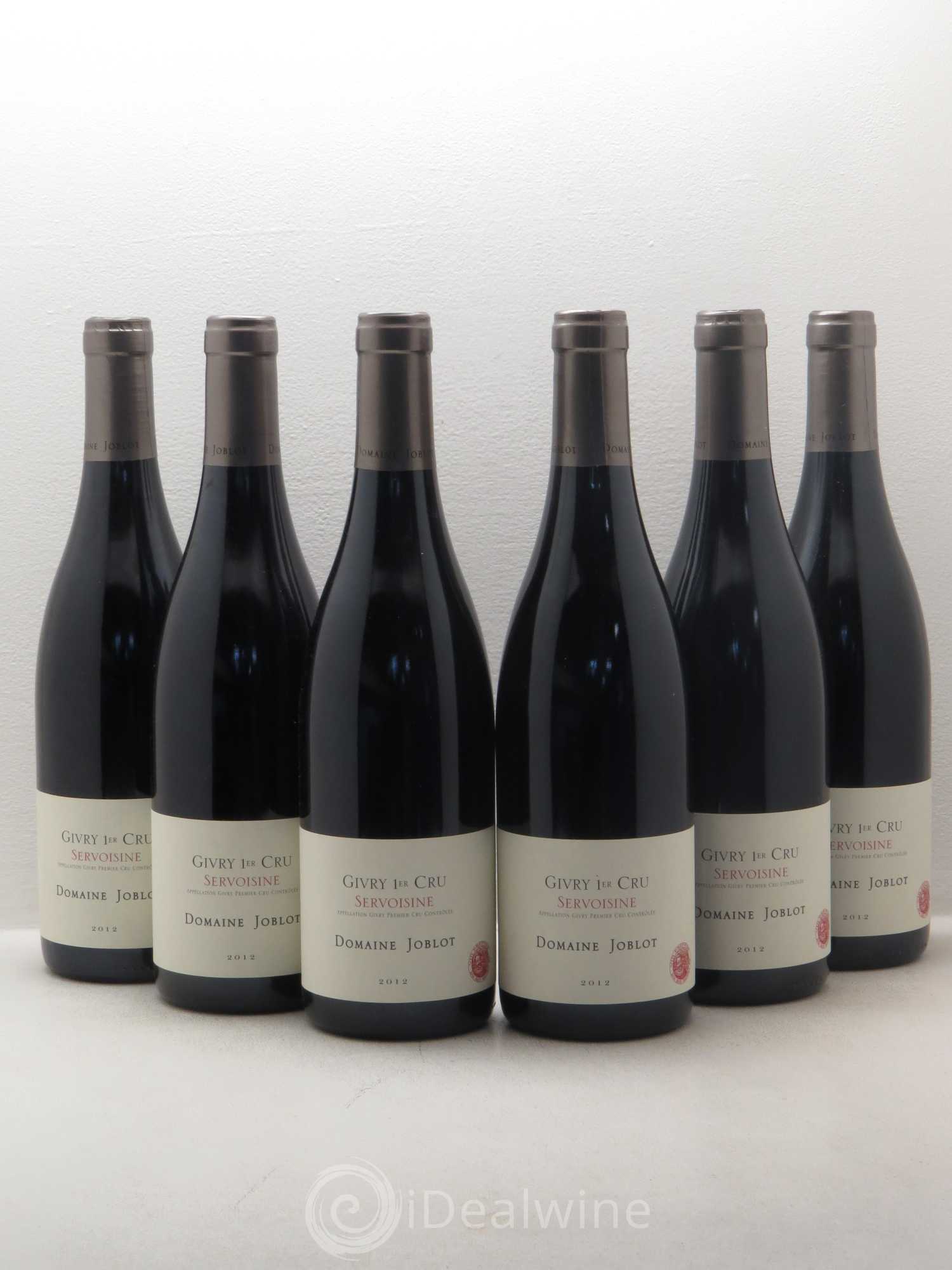 Givry 1er Cru Servoisine Joblot (Domaine) 2012 - Lot de 6 bouteilles - 0