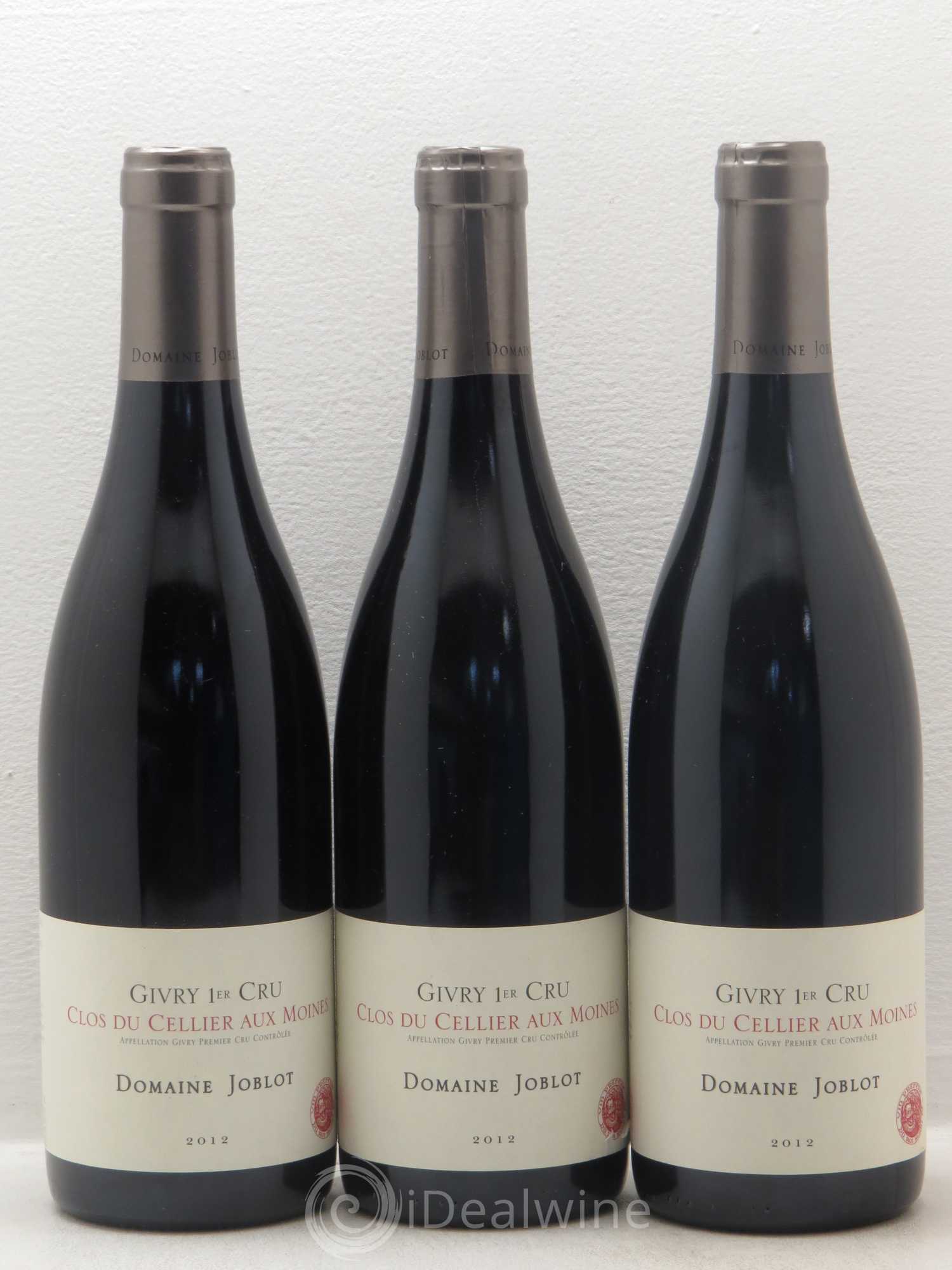 Givry 1er Cru Clos du Cellier aux Moines Joblot (Domaine) 2012 - Lot de 6 bouteilles - 2